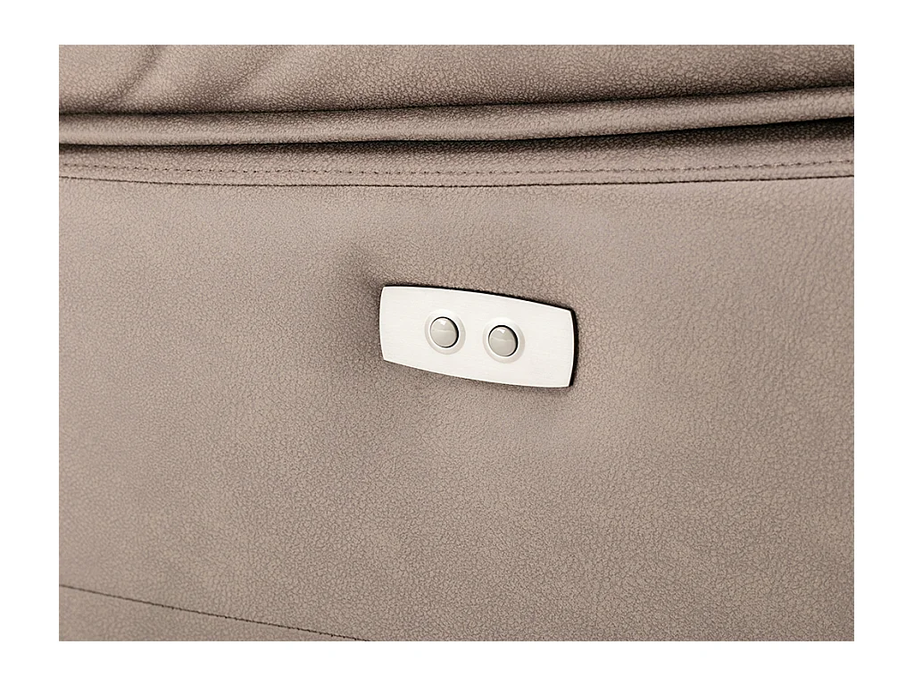 Relaxsofa elektrisch 3-Sitzer - Stoff - Taupe - DOLENE