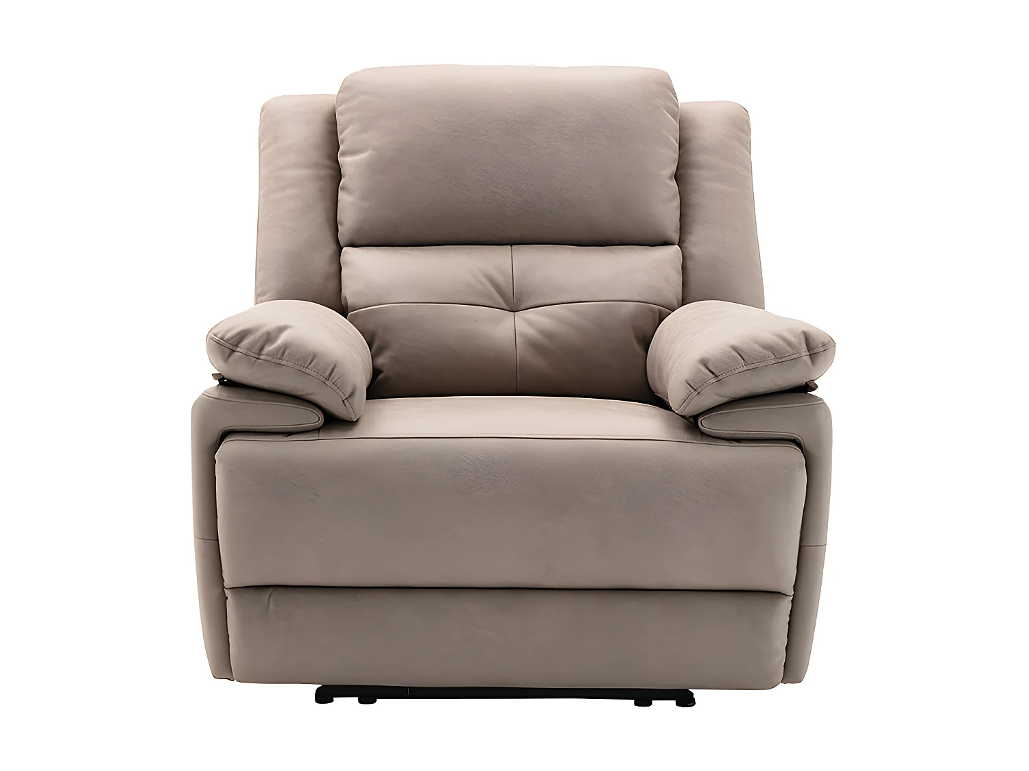 Elektrische relaxfauteuil van stof - Taupe - DOLENE