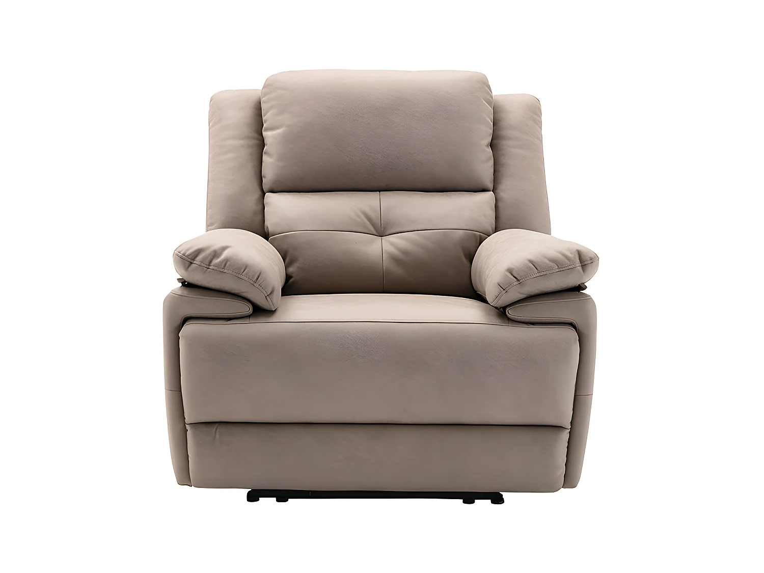 Sillón relax eléctrico de tela gris topo DOLENE