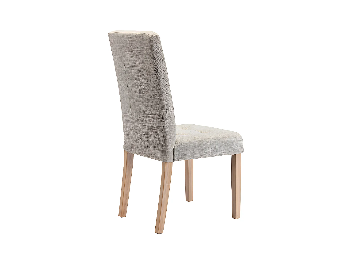 Set van 2 stoelen VILLOSA - Stof & houten poten - Beige