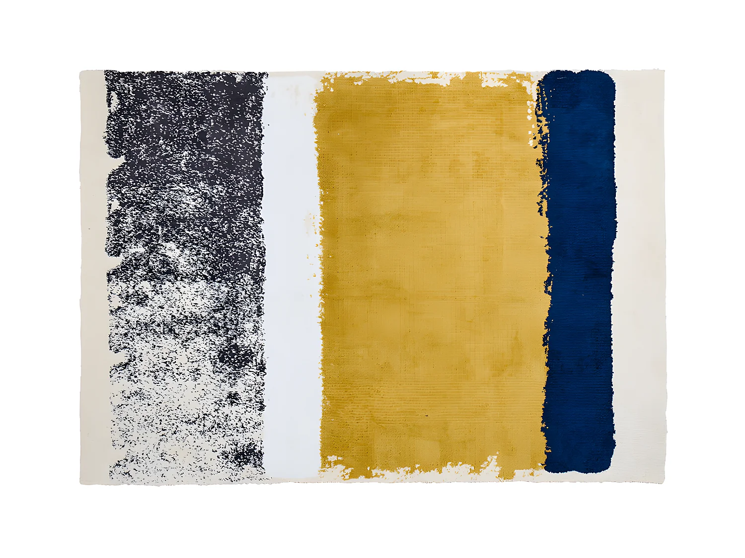 Tapis -  200 x 290 cm - moutarde, bleu marine, gris CAMDEN