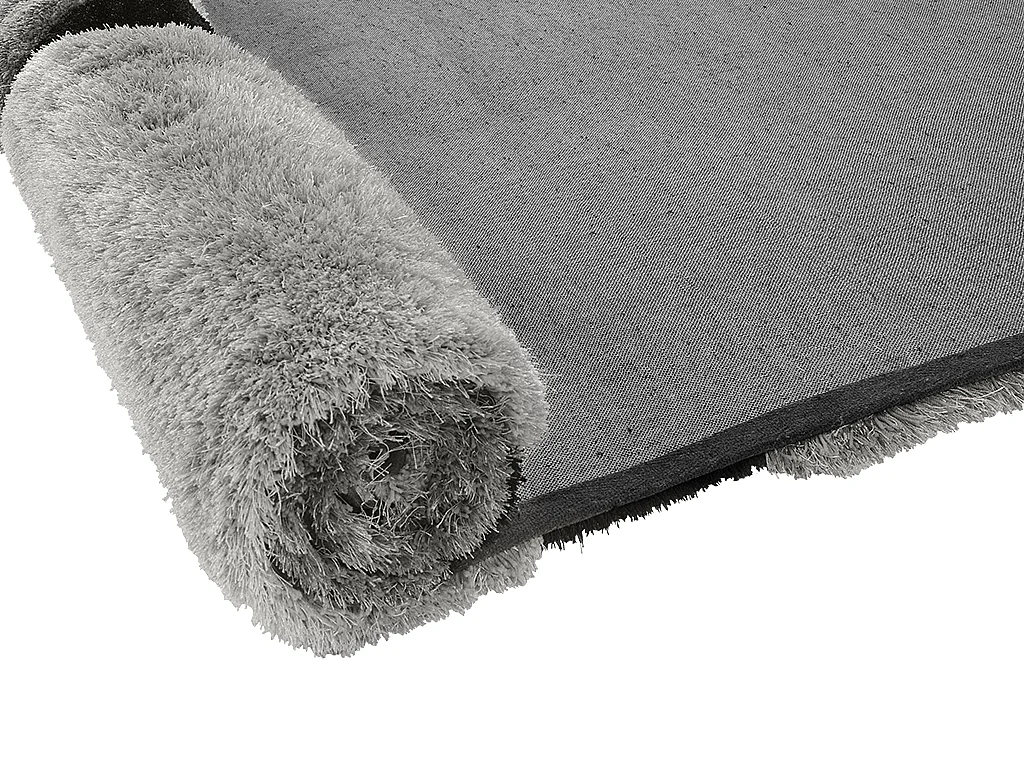 Tapis shaggy à poils longs - 200 x 290 cm - Gris - PIETRA
