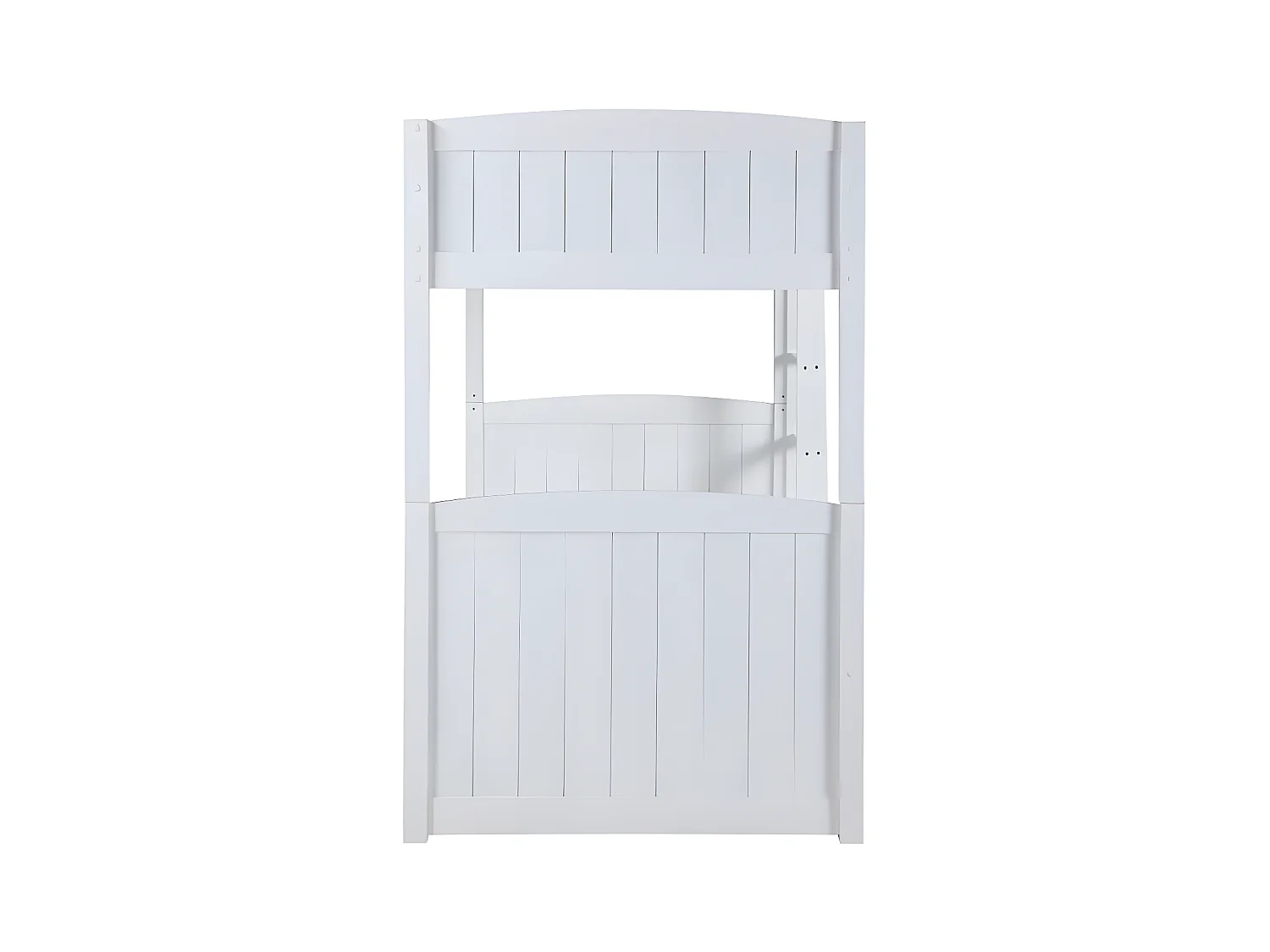 Lits superposés séparables ANCHISE II - 2 x 90 x 190 cm - Avec rangements - Pin blanc