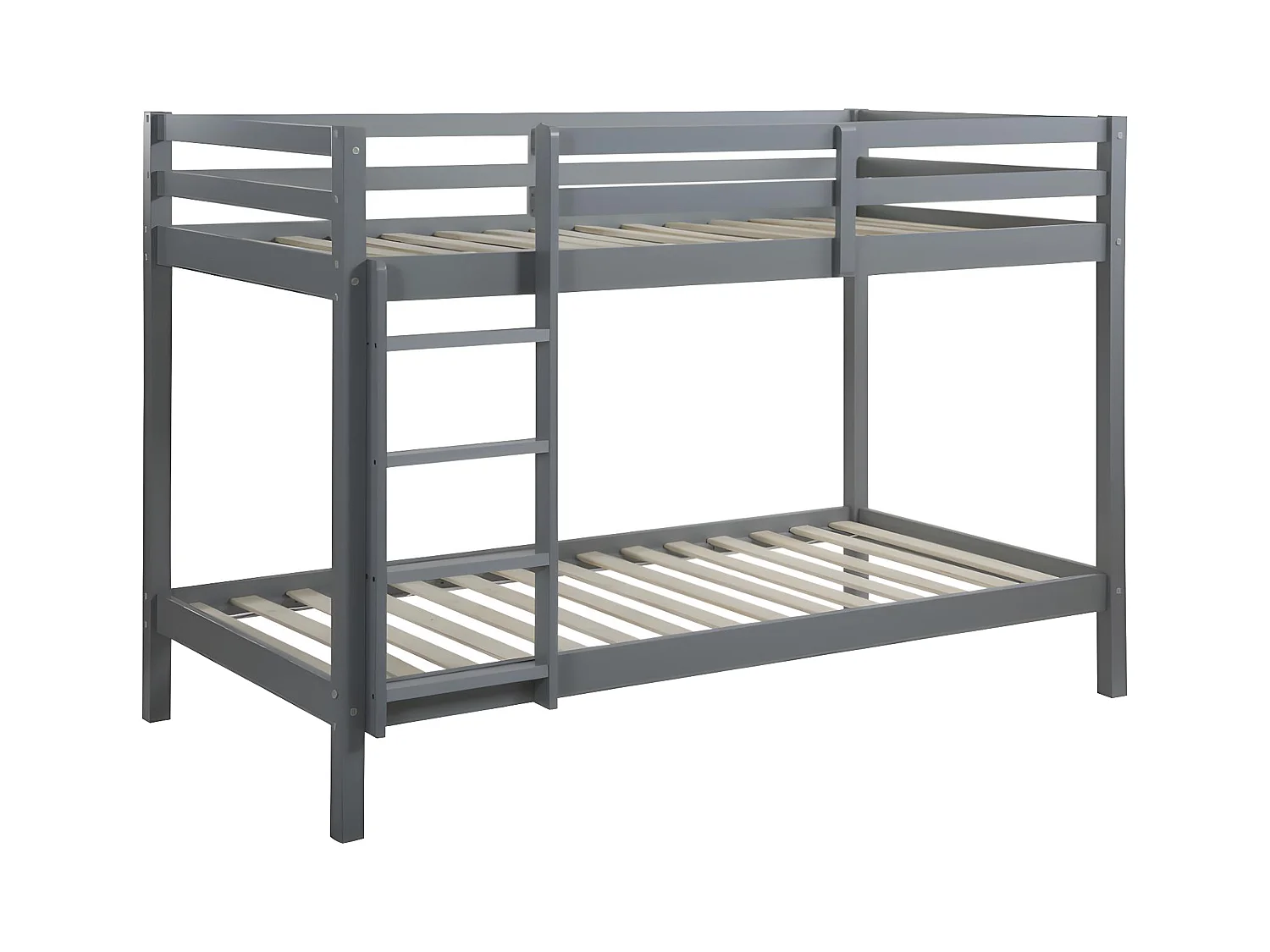 Litera ANICET II - 2 x 90 x 190 cm - Pino macizo - Gris