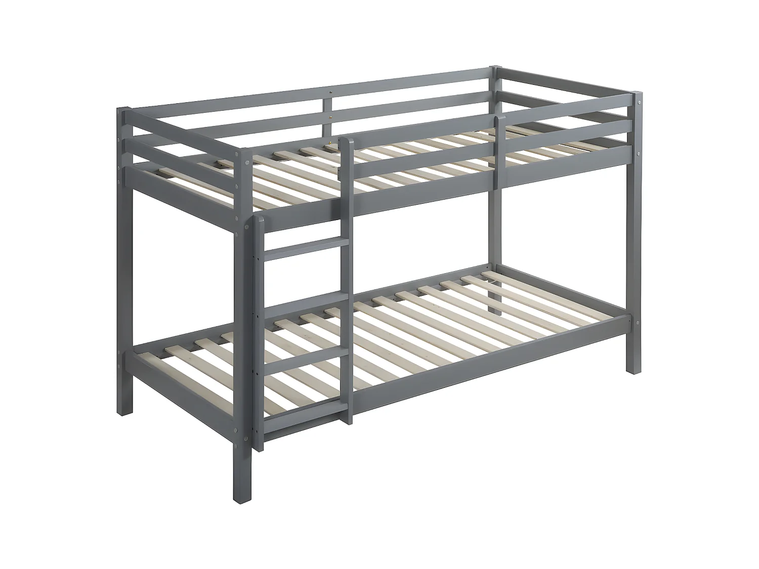 Litera ANICET II - 2 x 90 x 190 cm - Pino macizo - Gris