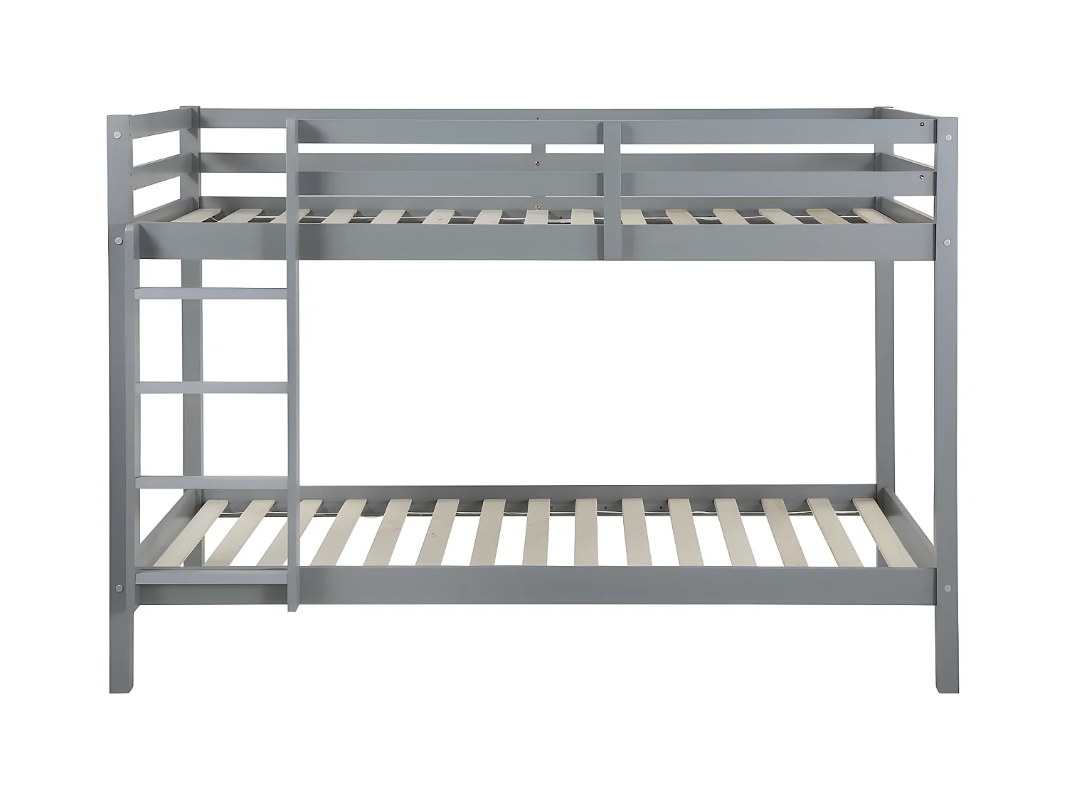 Litera ANICET II - 2 x 90 x 190 cm - Pino macizo - Gris