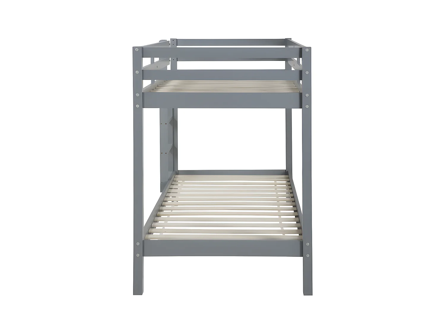 Litera ANICET II - 2 x 90 x 190 cm - Pino macizo - Gris