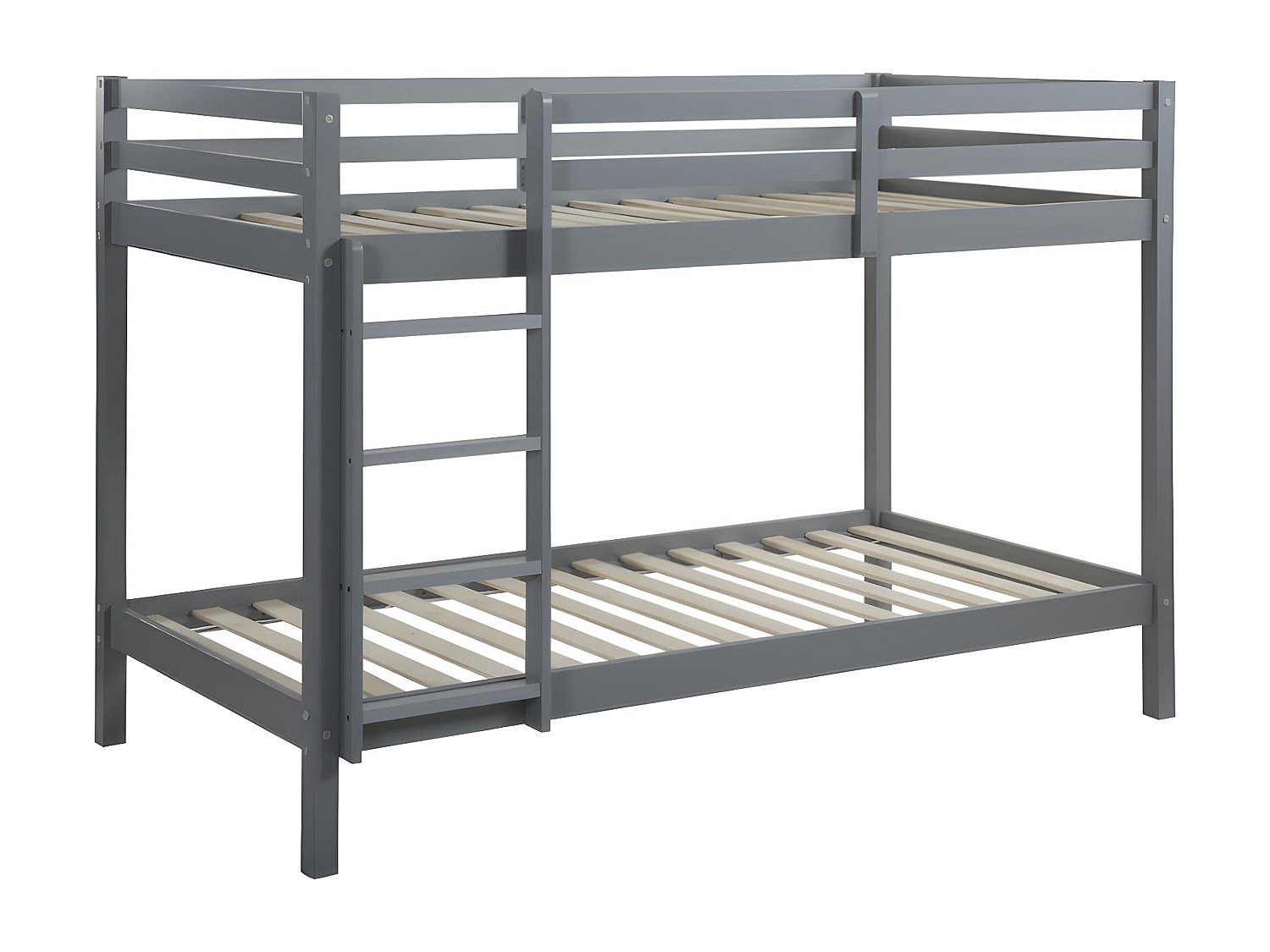 Etagenbett - 2x 90 x 190 cm - Kiefer massiv - Grau - ANICET II günstig online kaufen