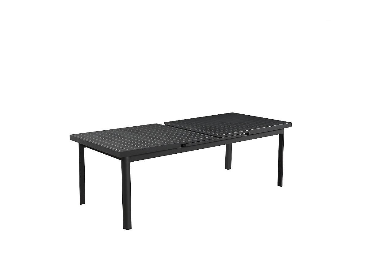 SAM jardín NAURU aluminio mesa extensible 220/300 cm y 8 sillones apilables