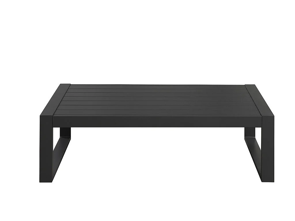 Tuinsalon MOLOKAI van aluminiun: 1 driezitsbank, 2 fauteuils, 1 salontafel