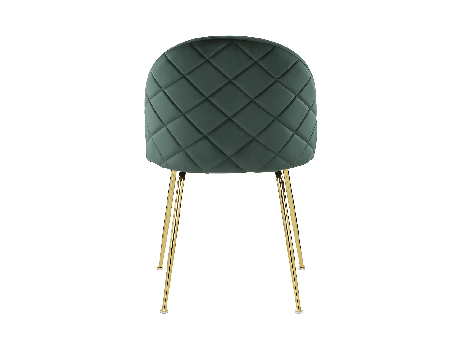 Stuhl 6er-Set - Samt & Goldfarbenes Metall - Grün - MELBOURNE