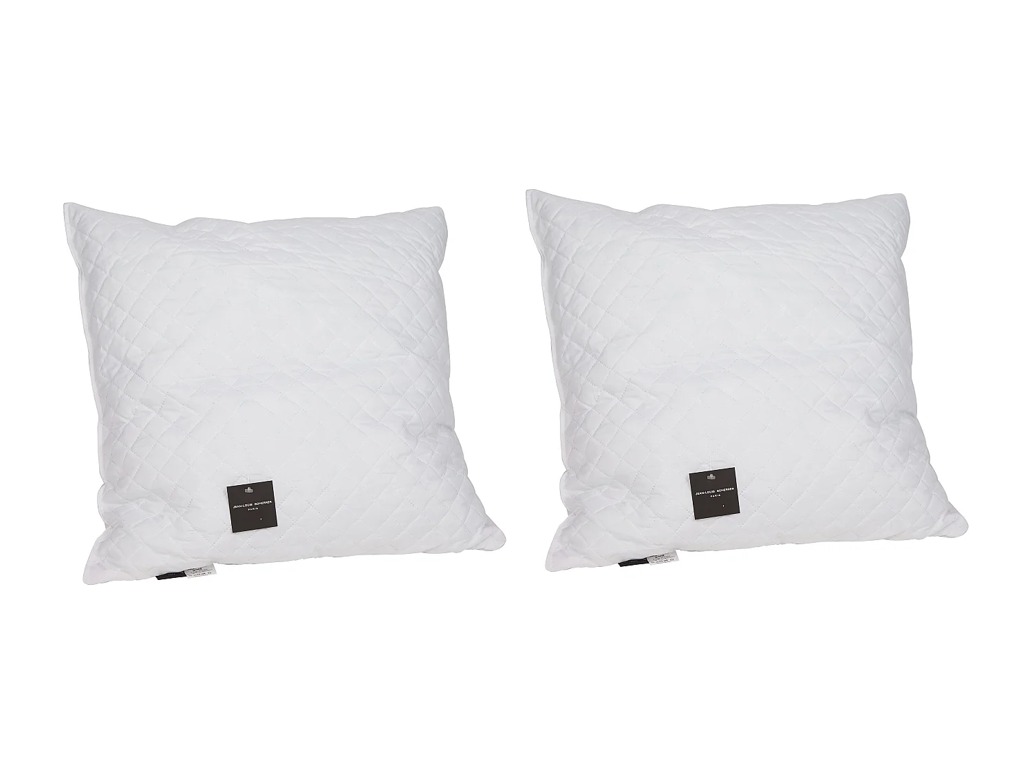 Set van 2 hoofdkussens met hoes SELENE met vormgeheugen van JEAN LOUIS SHERRER - 60 x 60 cm - 100% polyester