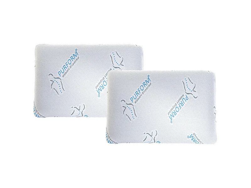 Juego de 2 almohadas antiácaros con memoria de forma 60 x 40 cm JEAN LOUIS SHERRER - SIRONA