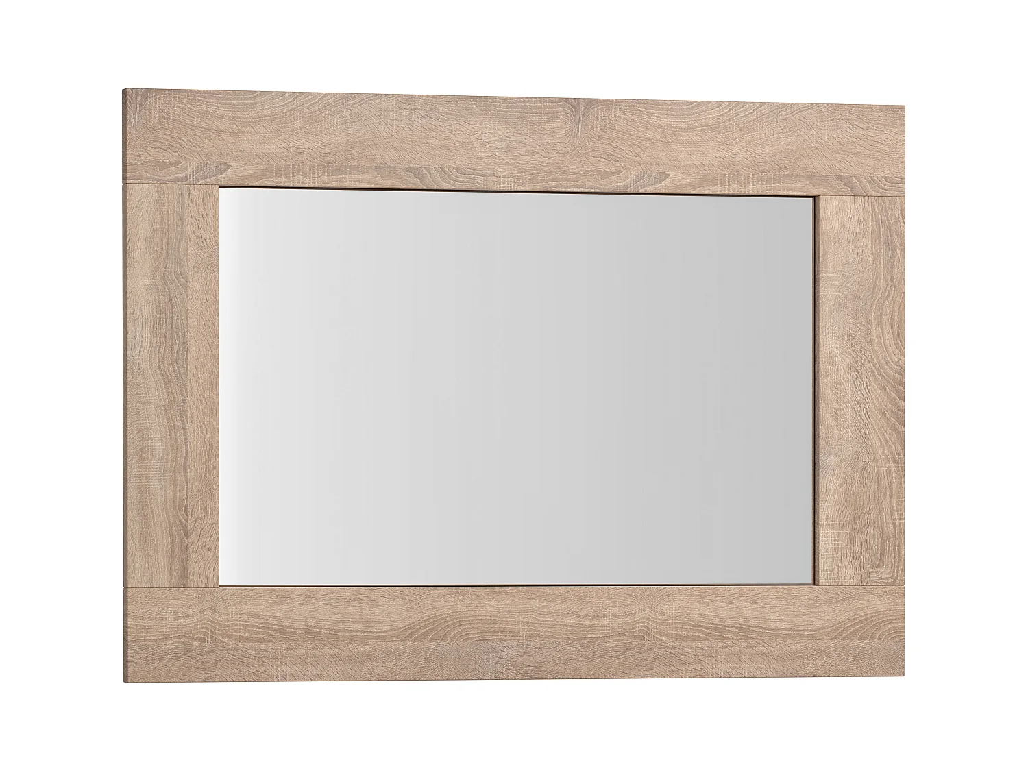 Espejo de cuarto de baño contorno roble - Ancho 70 x Alt. 50 cm - ANALA