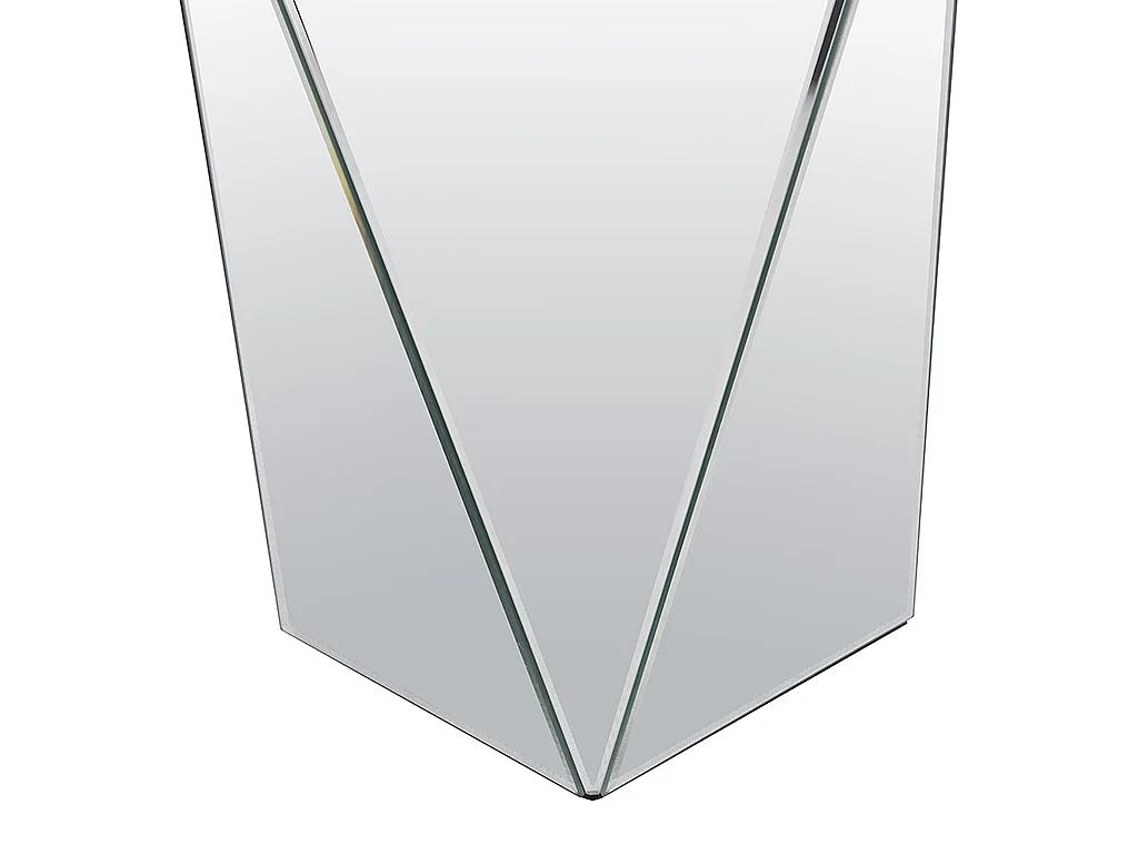 Table d'appoint en MDF et miroir - Coloris : Argent - SIGRID de Pascal MORABITO