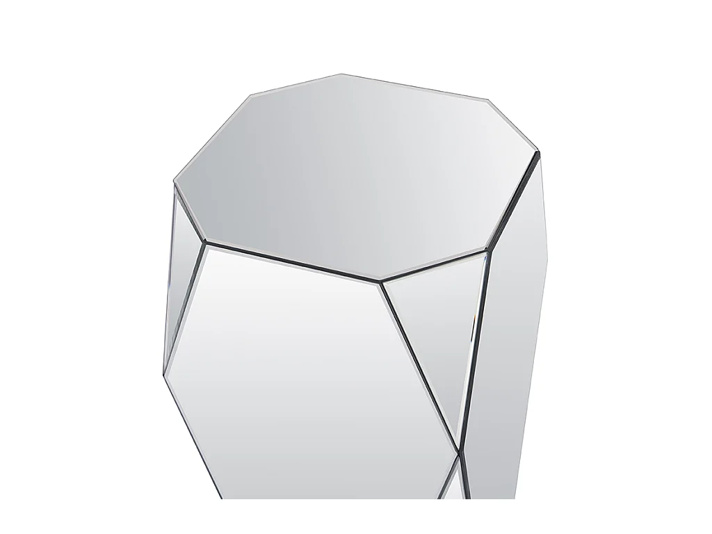 Mesa auxiliar de MDF y espejo - Color: plata - SIGRID de Pascal MORABITO