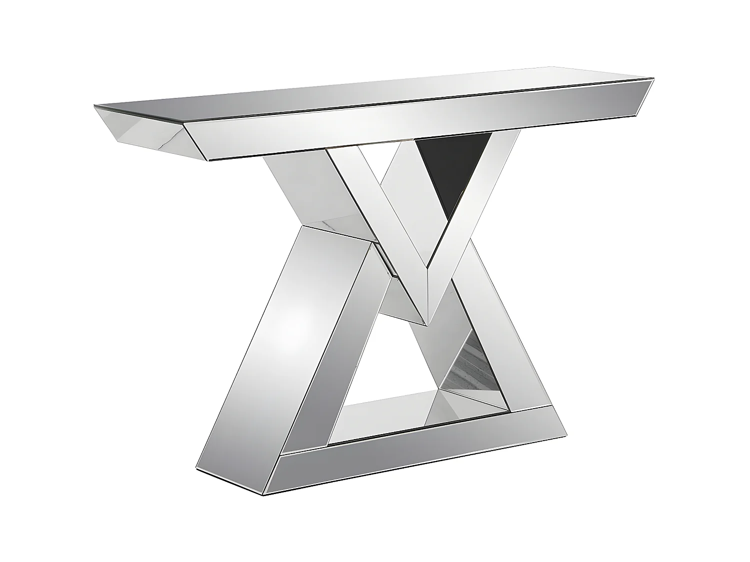 Consolle in MDF e Specchio Argento - ISIDA di Pascal MORABITO