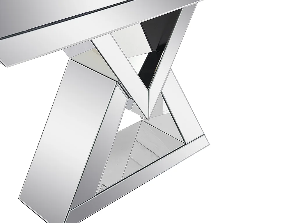 Console en MDF et miroir - Coloris : Argent - ISIDA de Pascal MORABITO