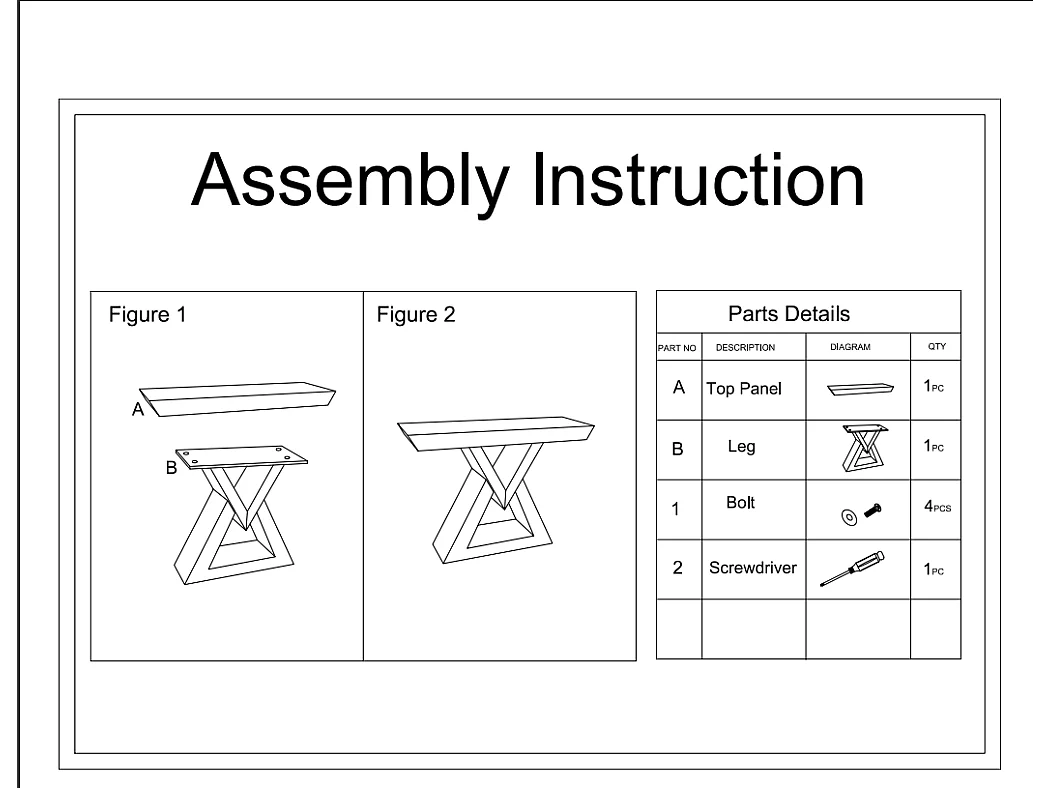 Console en MDF et miroir - Coloris : Argent - ISIDA