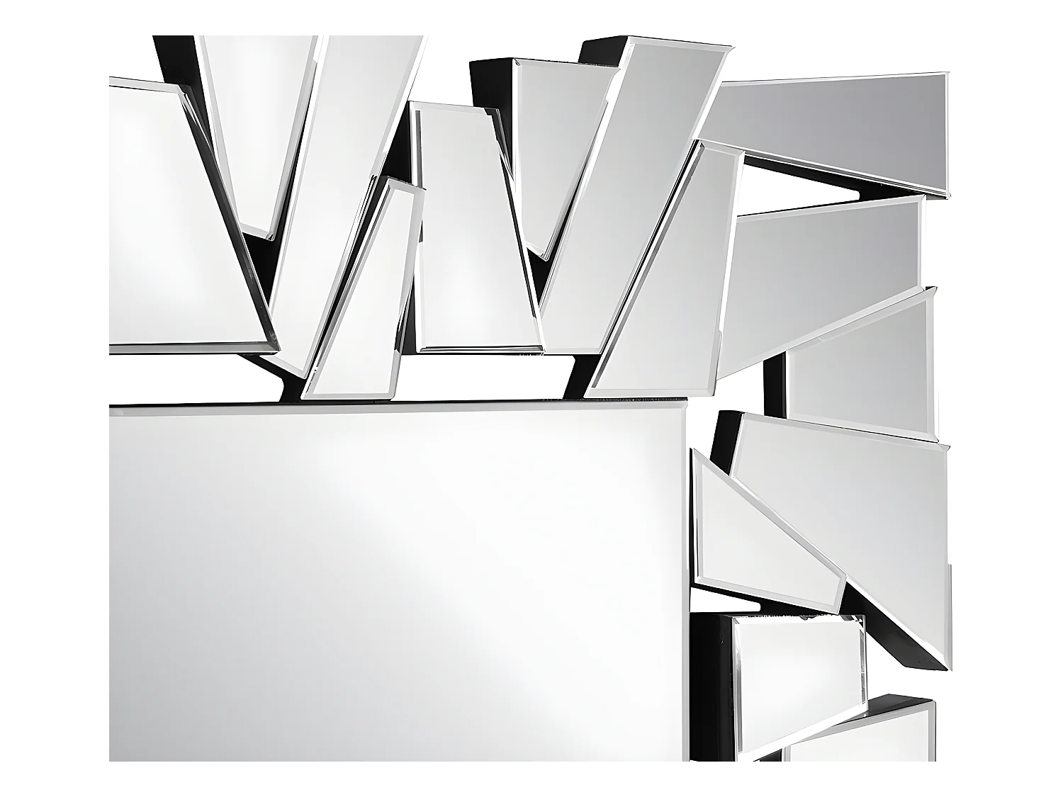 Miroir mural en inox - L. 120 x  H. 76 cm - UYUNI