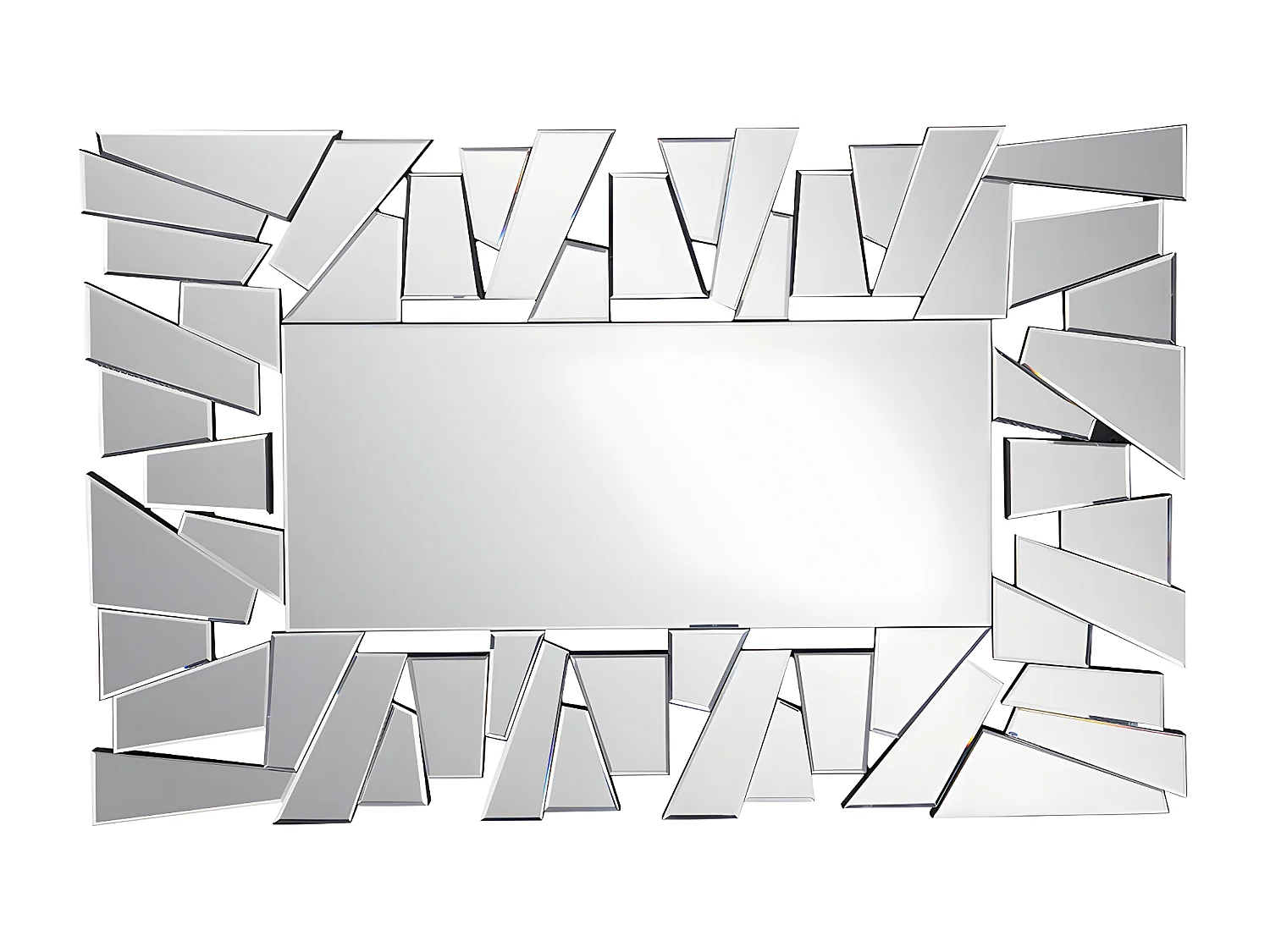 Miroir mural en inox - L. 120 x  H. 76 cm - UYUNI