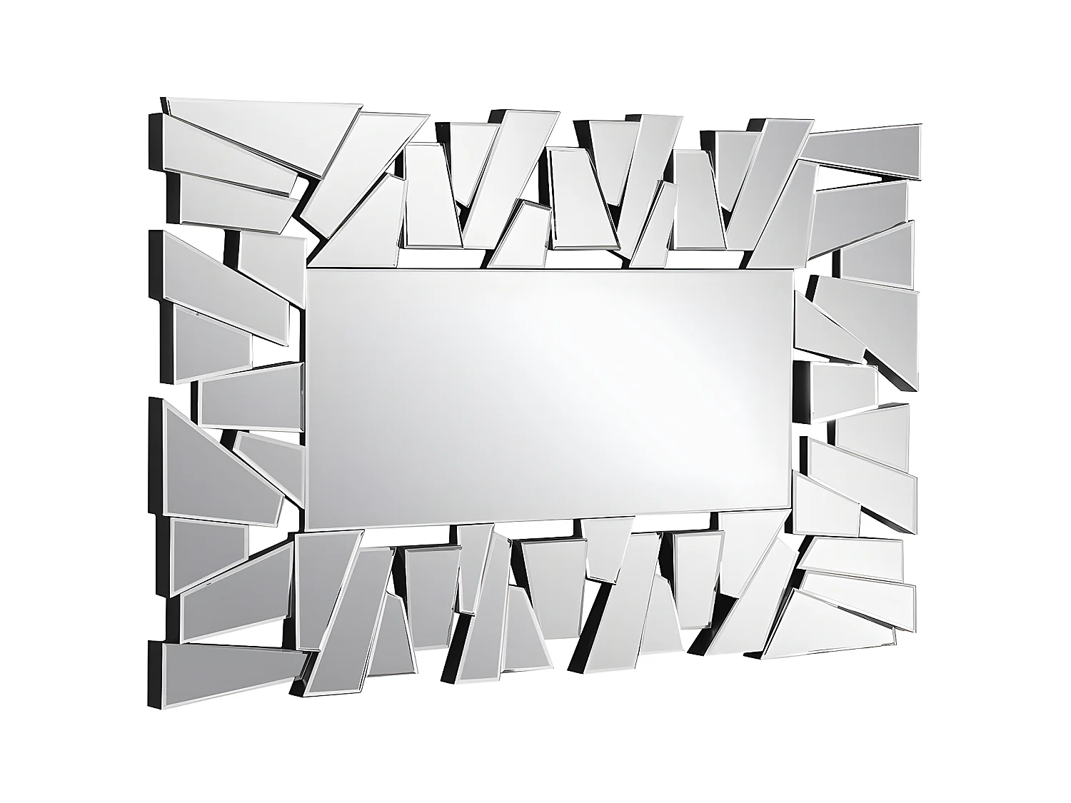 Miroir mural en inox - L. 120 x  H. 76 cm - UYUNI