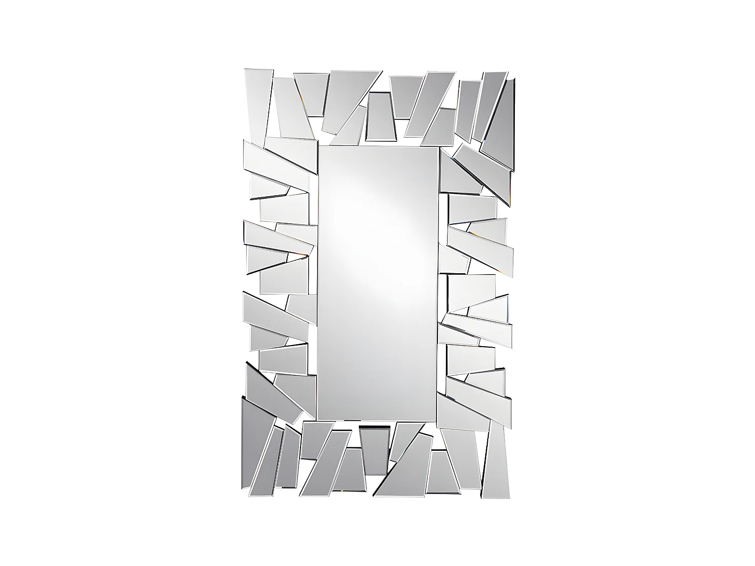 Lustro ścienne ze stali nierdzewnej - Szer. 120 x Wys. 76 cm - UYUNI