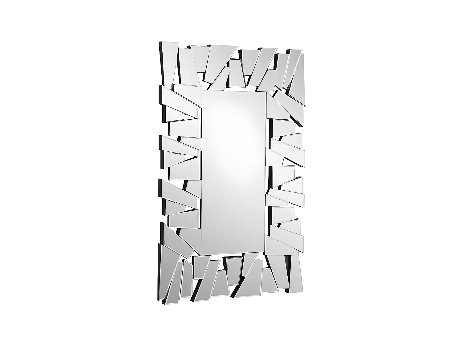 Lustro ścienne ze stali nierdzewnej - Szer. 120 x Wys. 76 cm - UYUNI