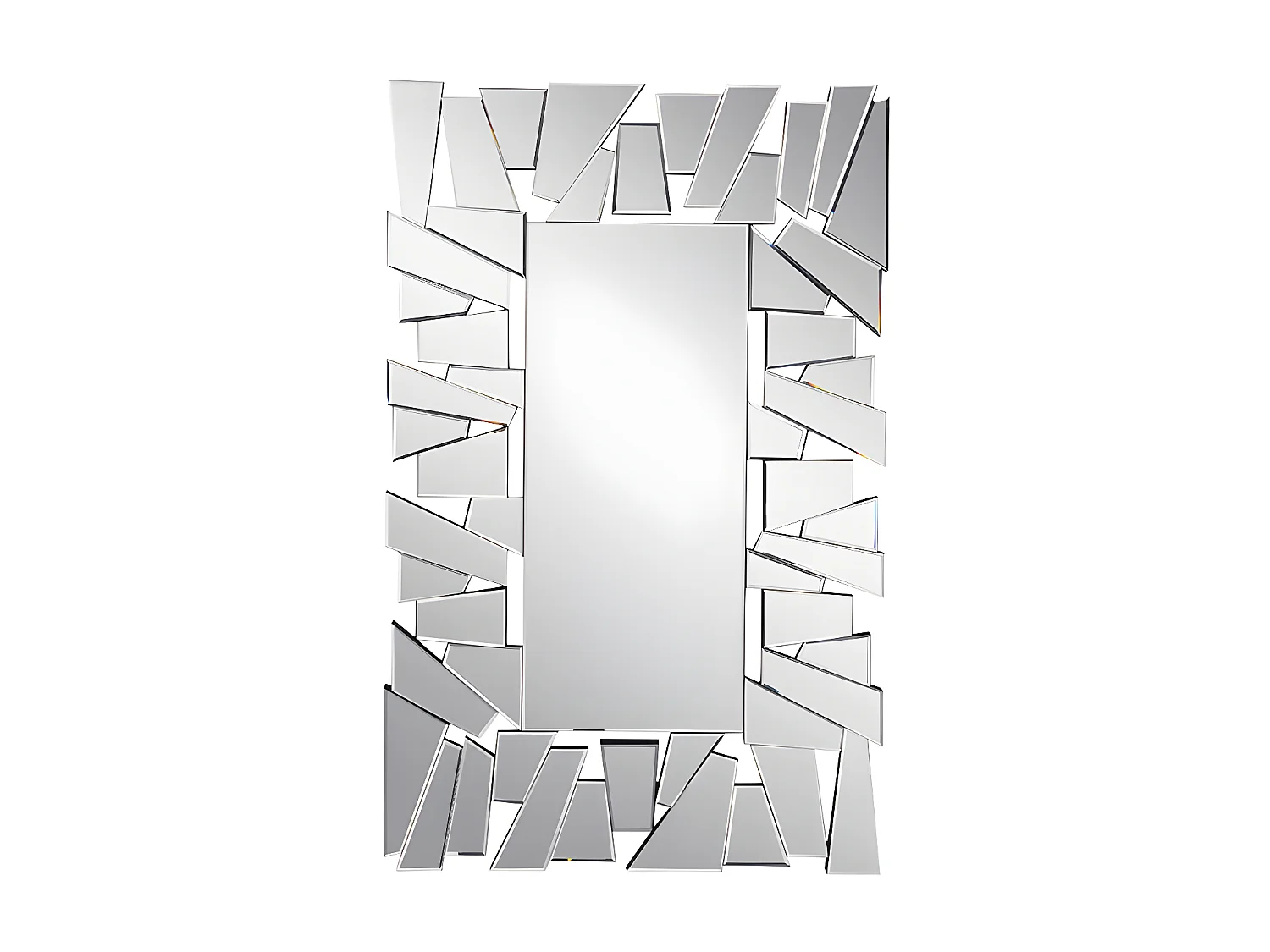 Specchio a muro L. 120 x H. 76 cm in Acciaio inox - UYUNI