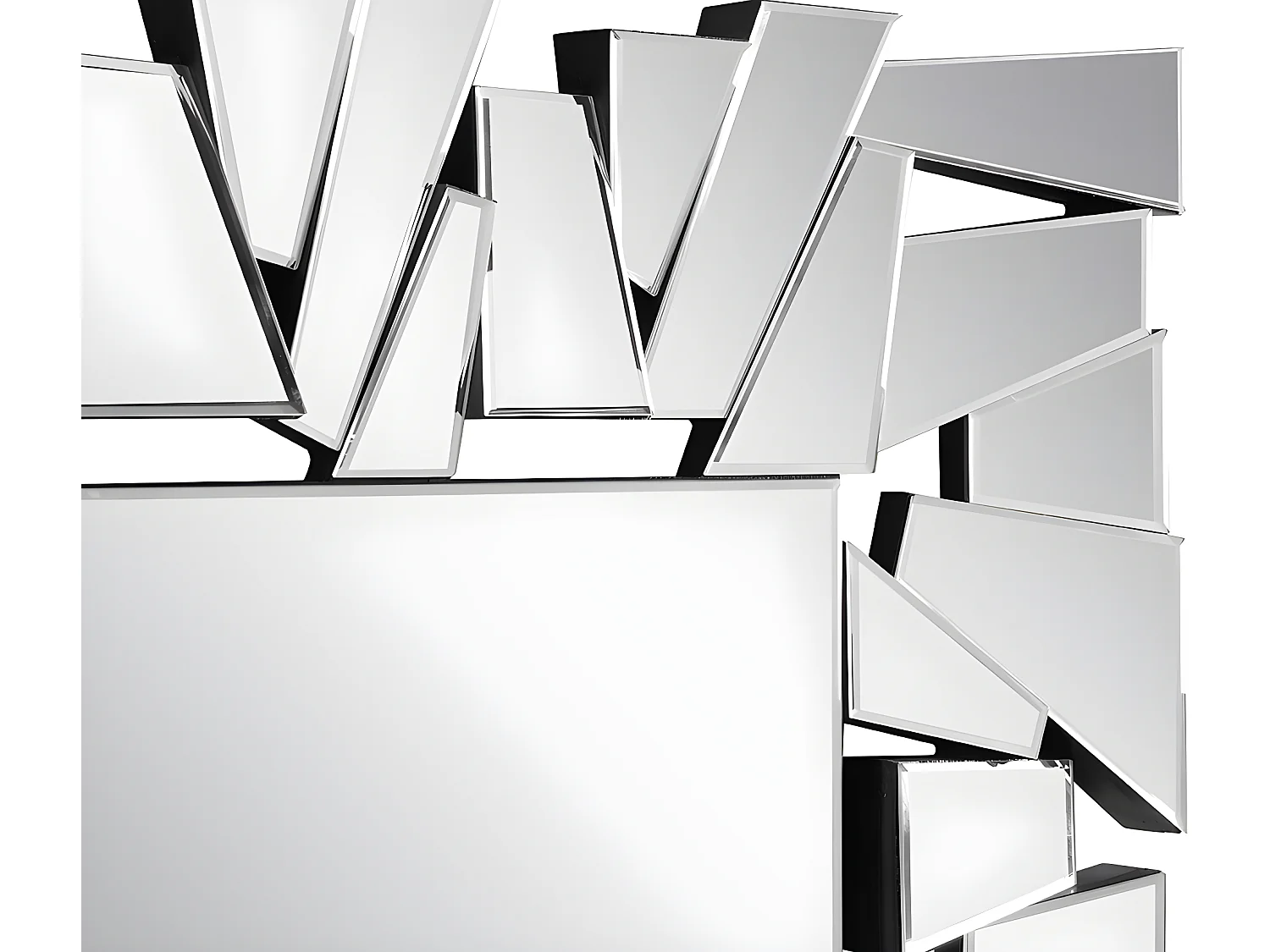 Specchio a muro L. 120 x H. 76 cm in Acciaio inox - UYUNI