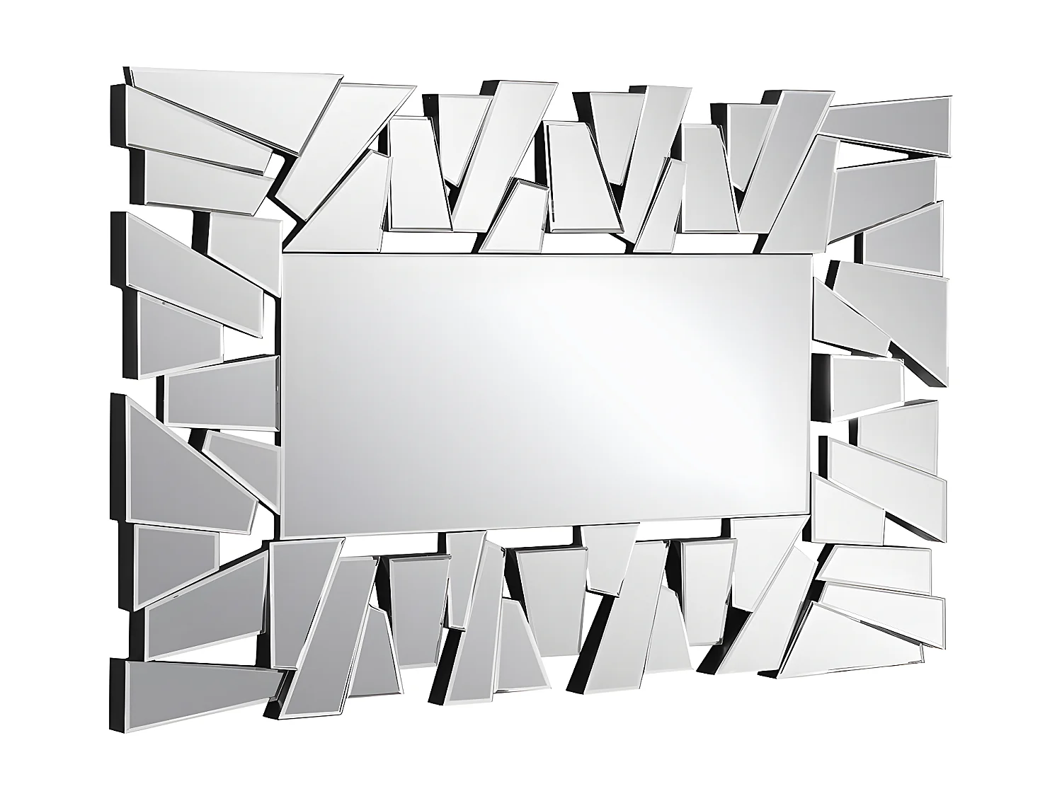 Specchio a muro L. 120 x H. 76 cm in Acciaio inox - UYUNI