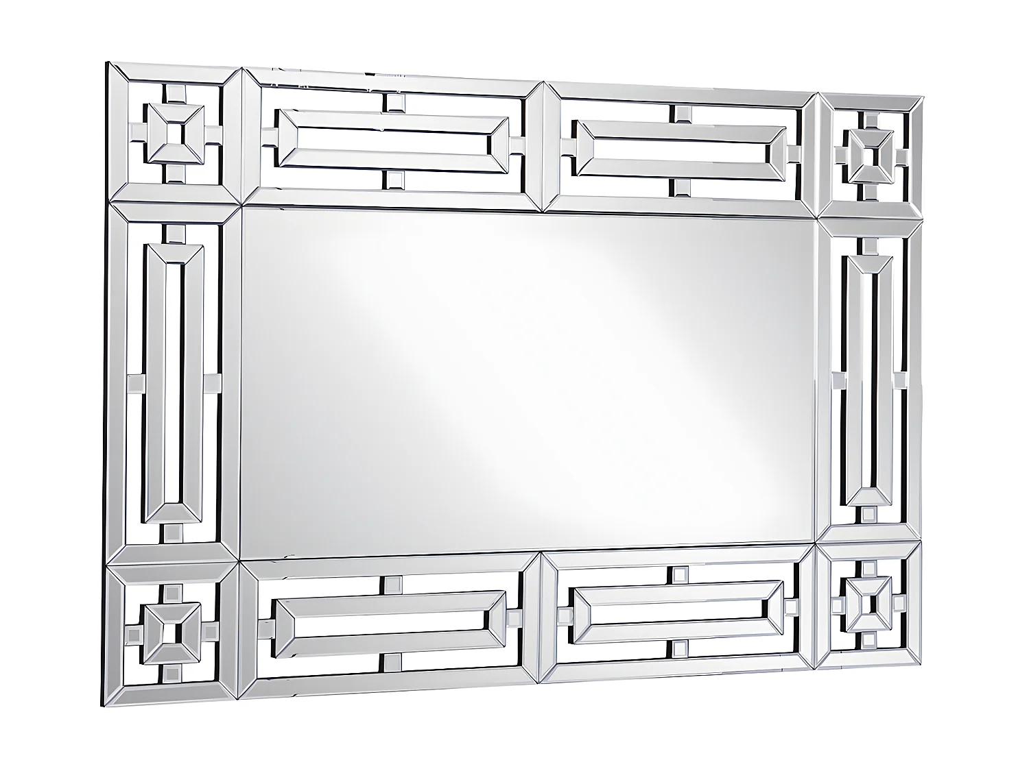 Specchio a muro L. 120 x H. 80 cm in Acciaio inox - LOAYE