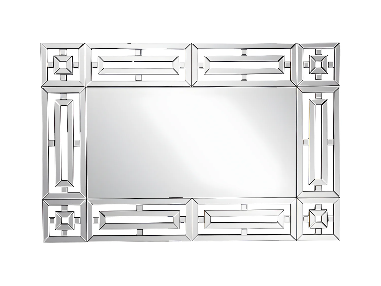 Espejo de pared de acero inoxidable - Ancho 120 x Alt. 80 cm- LOAYE