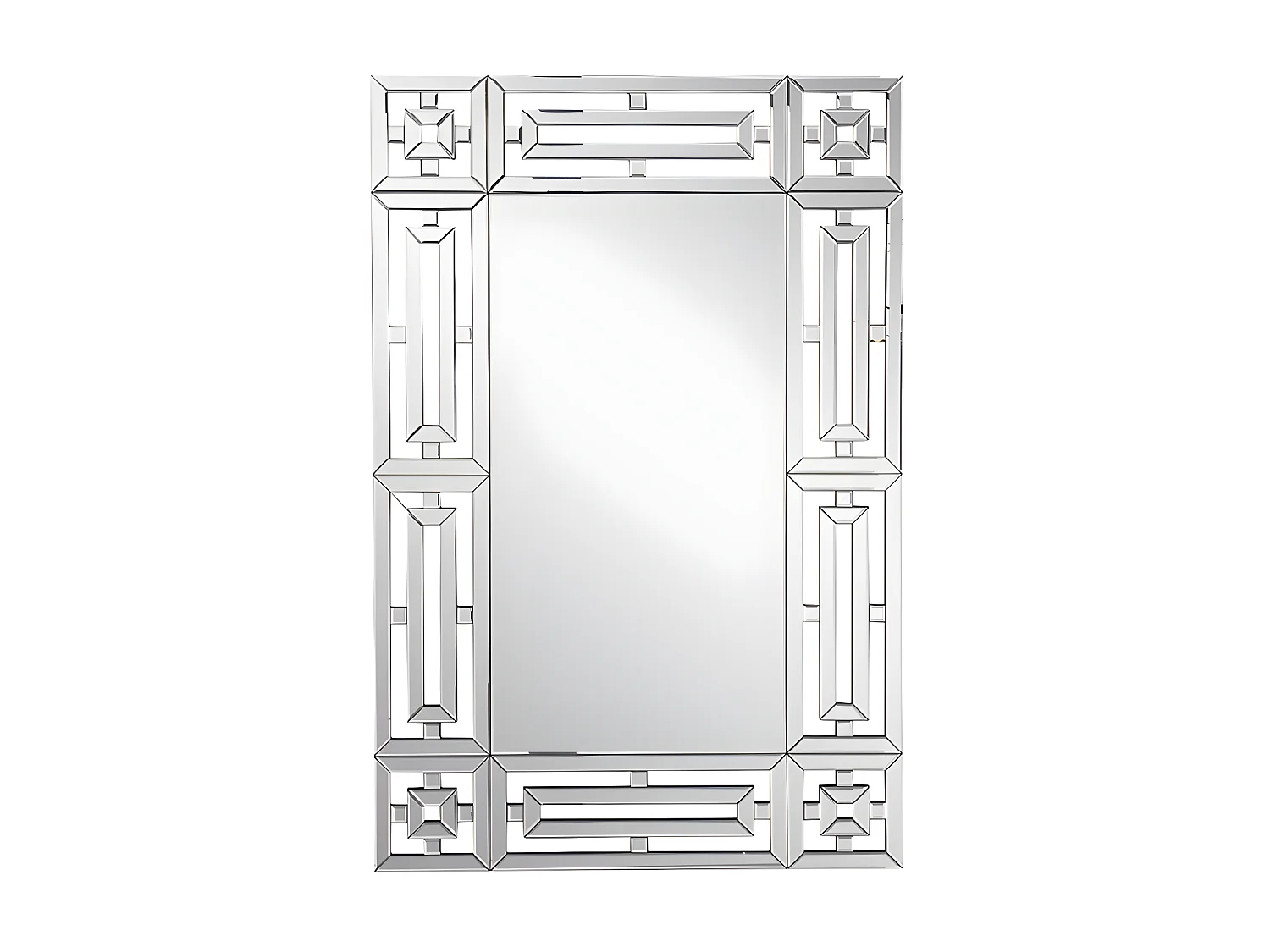 Miroir mural en inox - L. 120 x H. 80 cm- LOAYE