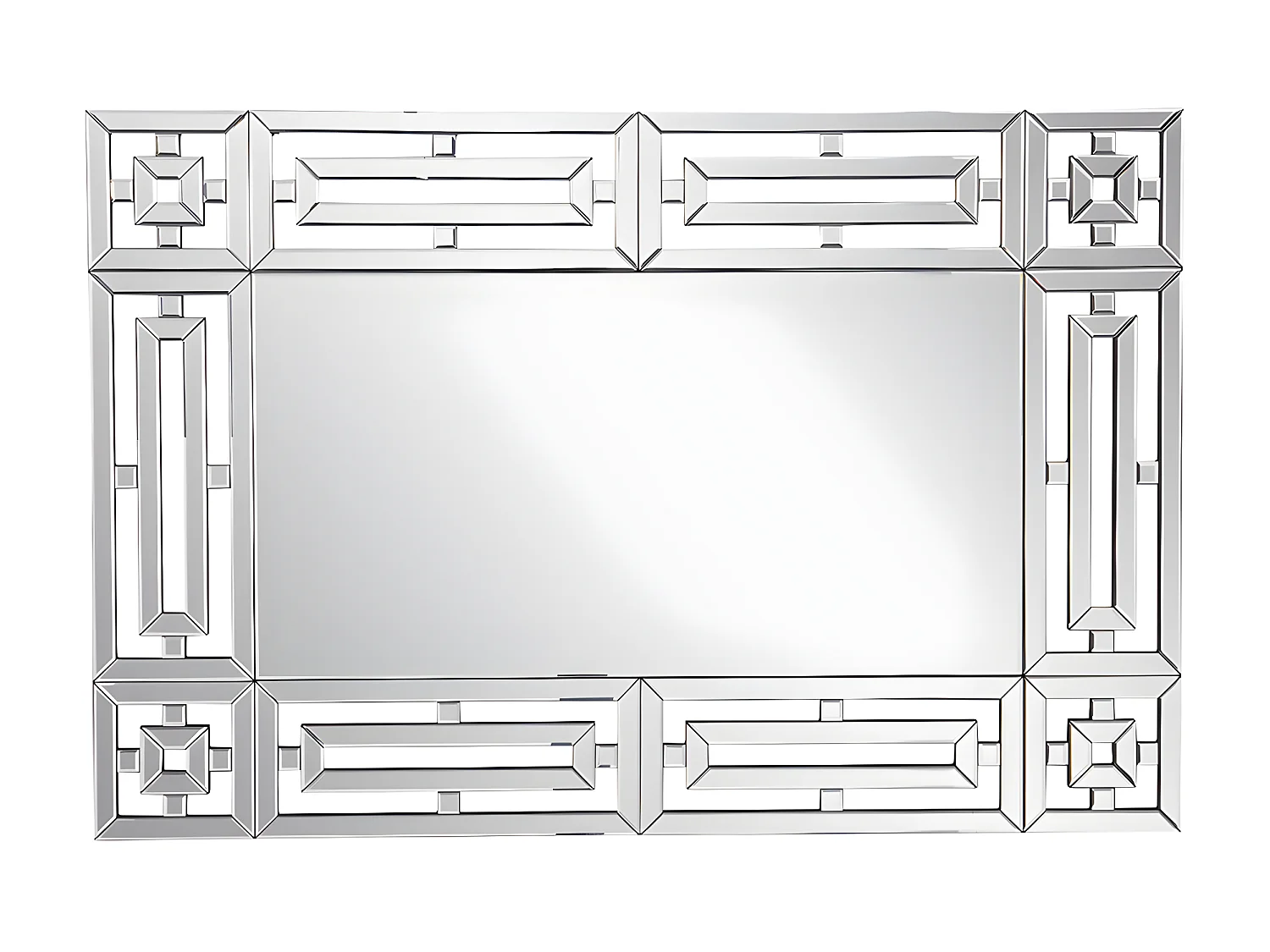 Miroir mural en inox - L. 120 x H. 80 cm- LOAYE