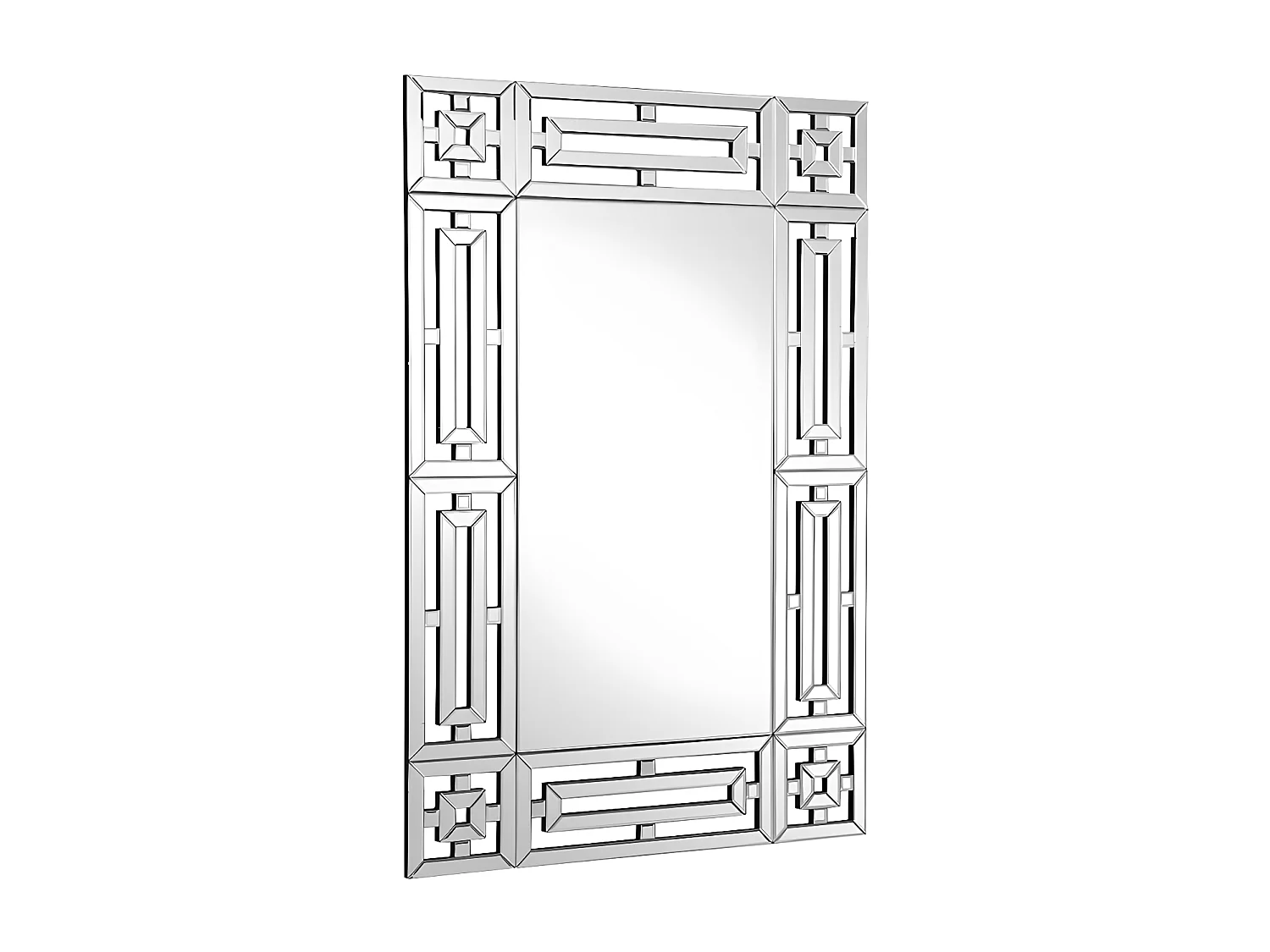 Miroir mural en inox - L. 120 x H. 80 cm- LOAYE