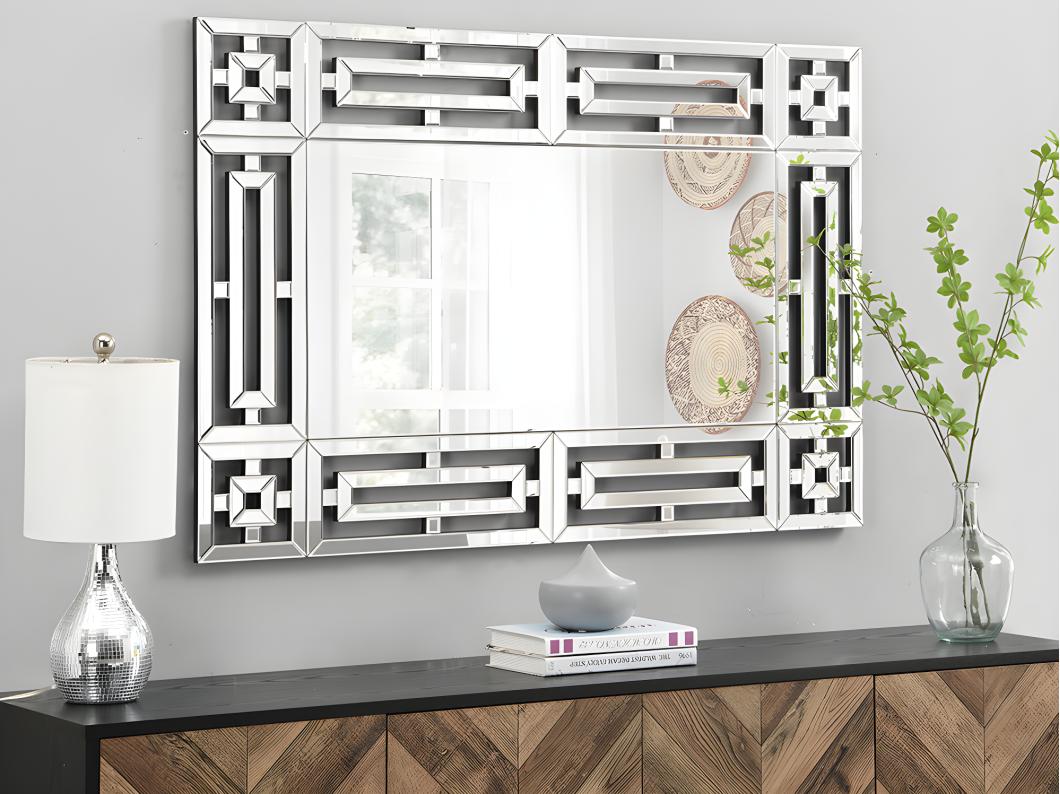 Specchio a muro L. 120 x H. 80 cm in Acciaio inox - LOAYE