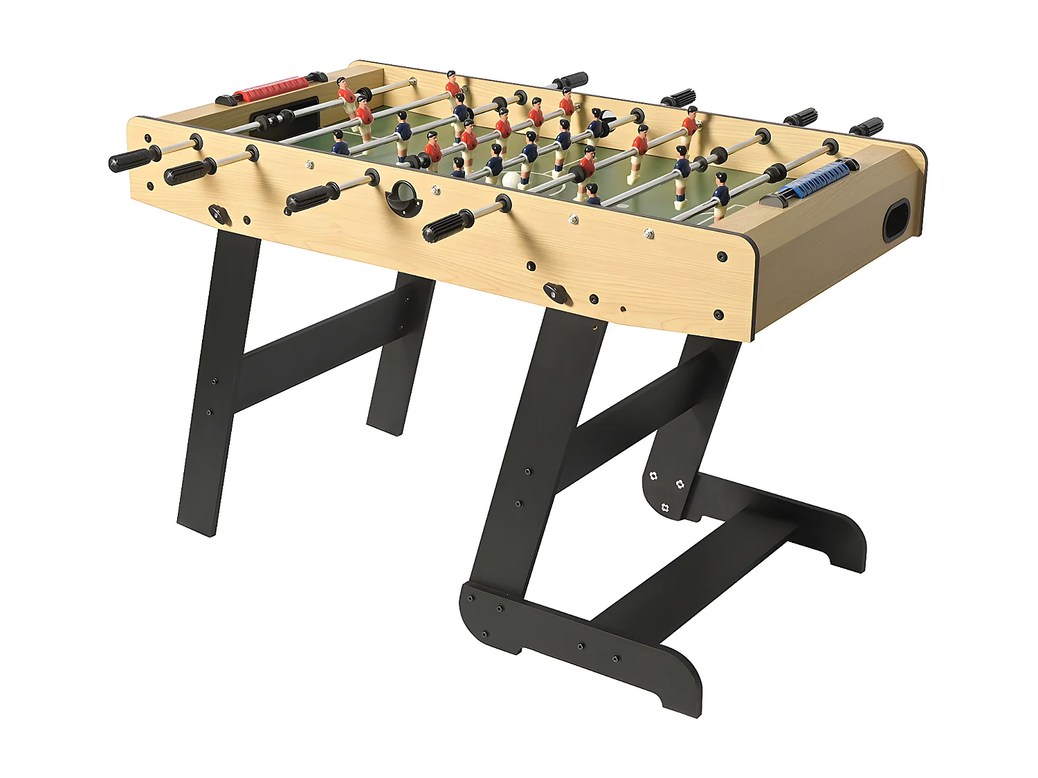 Składane stół do piłkarzyków kolor jasny naturalny z MDF - Dł.121 x Szer.61 x Wys.79 cm - HORTON