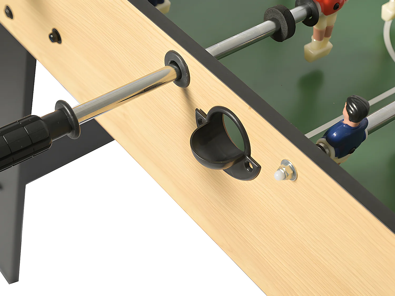 Składane stół do piłkarzyków kolor jasny naturalny z MDF - Dł.121 x Szer.61 x Wys.79 cm - HORTON