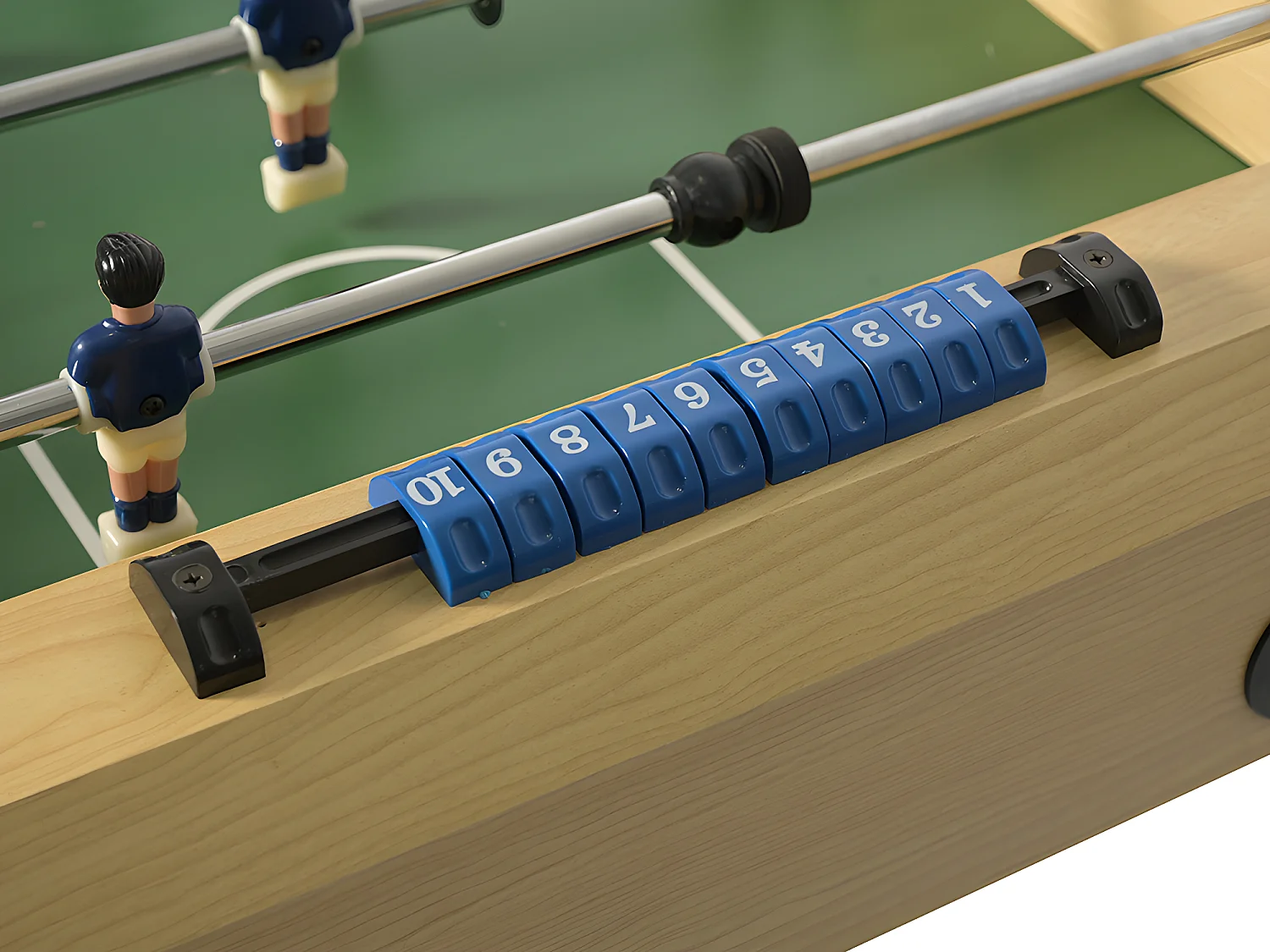 Biliardino pieghevole L121 x L61 x H79 cm Naturale chiaro in MDF - HORTON