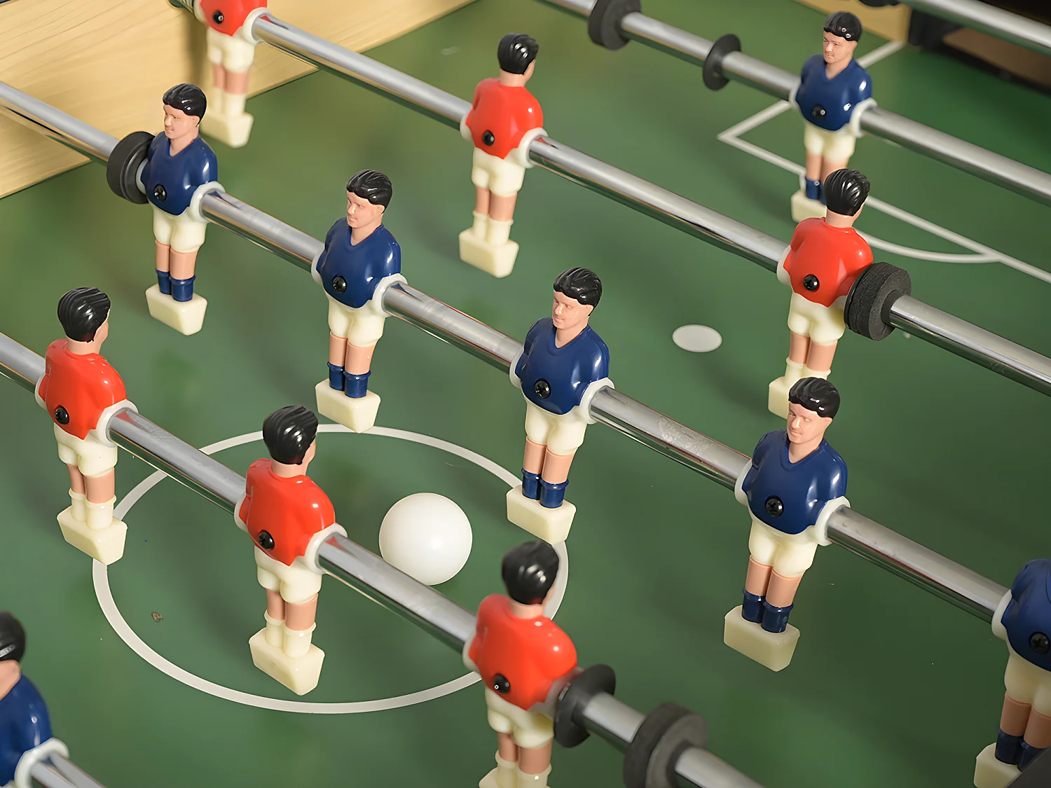 Biliardino pieghevole L121 x L61 x H79 cm Naturale chiaro in MDF - HORTON