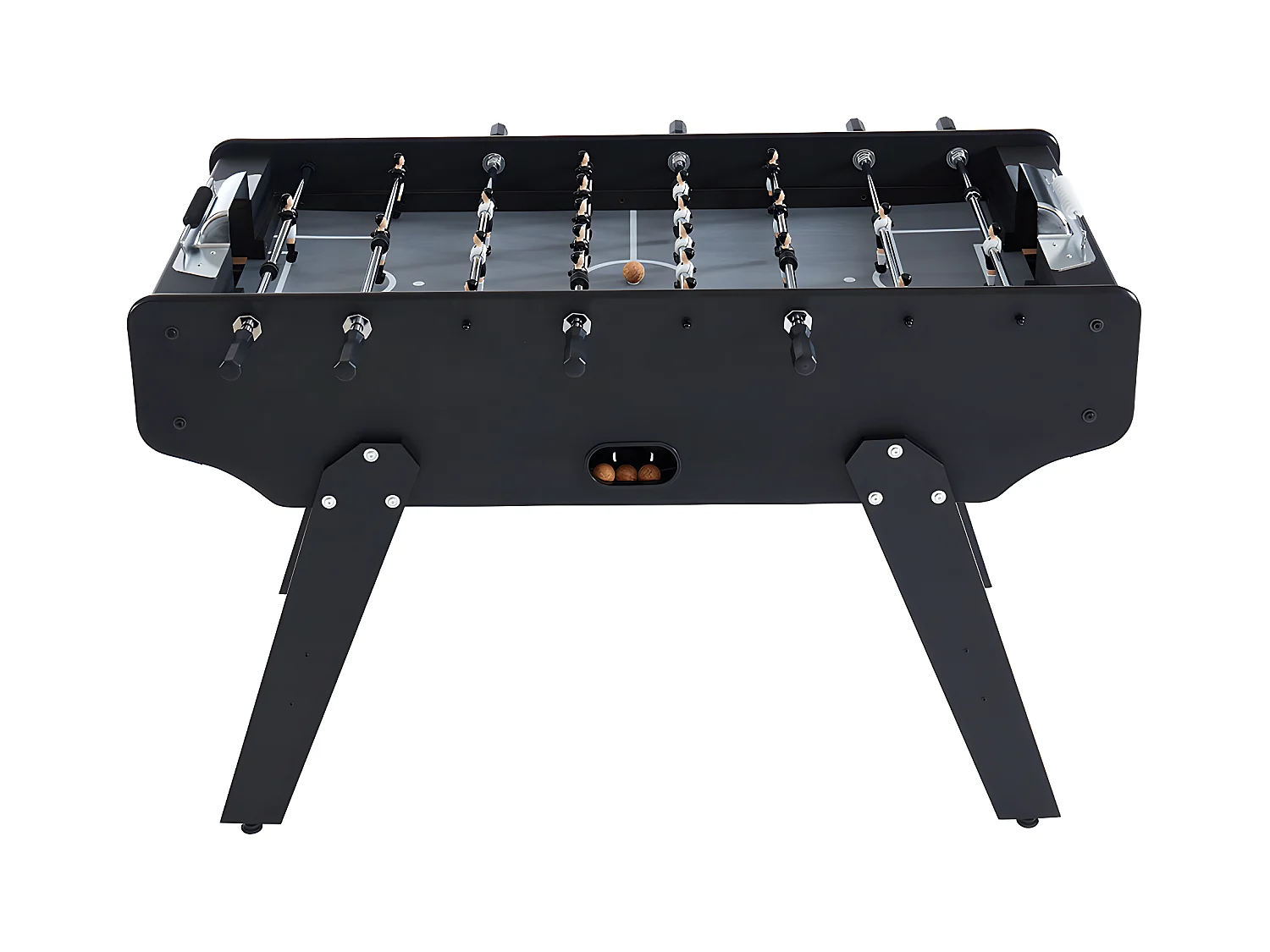 Tischfußballtisch - MDF - 153 x 77,6 x 96 cm - Schwarz - LIONEL