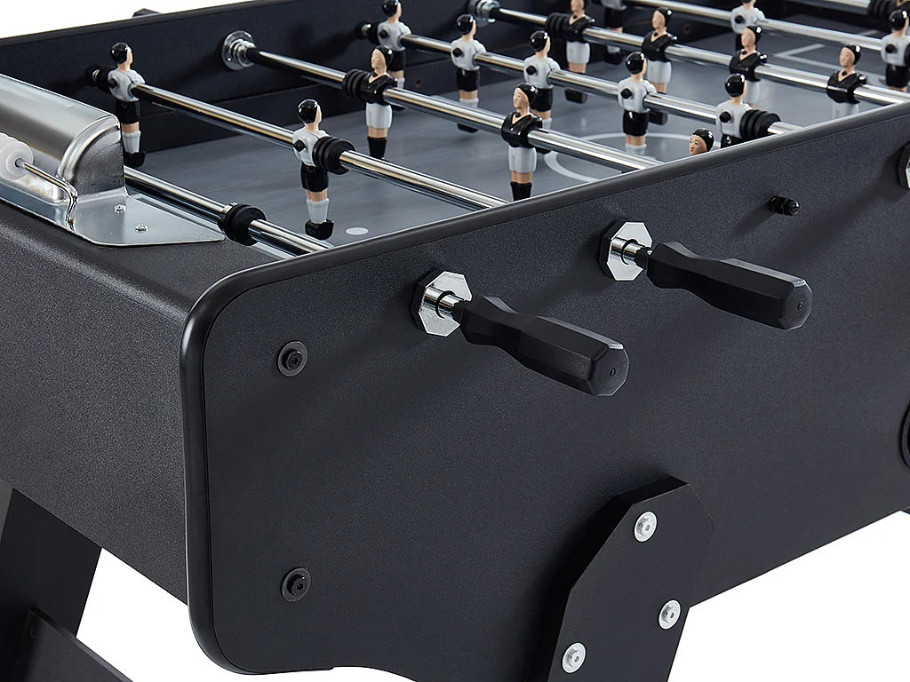 Tischfußballtisch - MDF - 153 x 77,6 x 96 cm - Schwarz - LIONEL