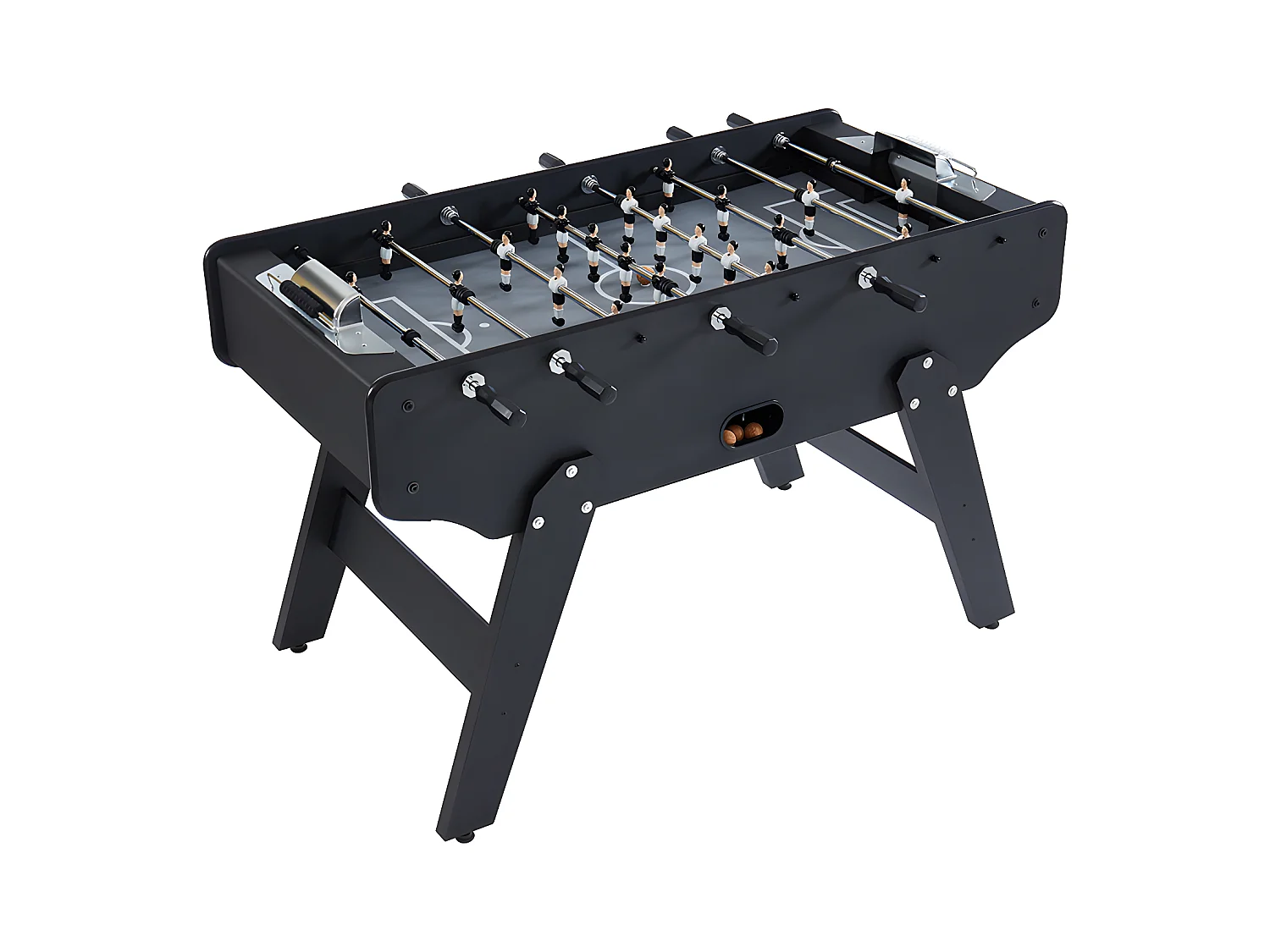 Matraquilhos em MDF de C153*L77,6*A96 cm cor preto - LIONEL