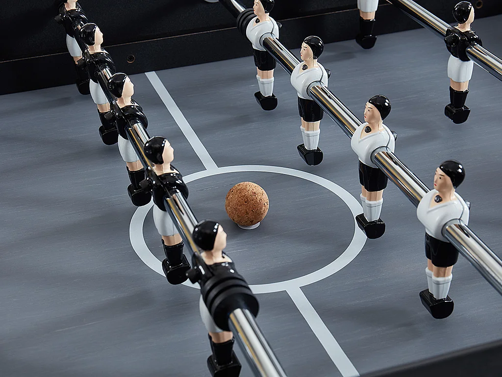 Tafelvoetbal LIONEL van mdf - L153 x B77,6 x H96 cm - Zwart