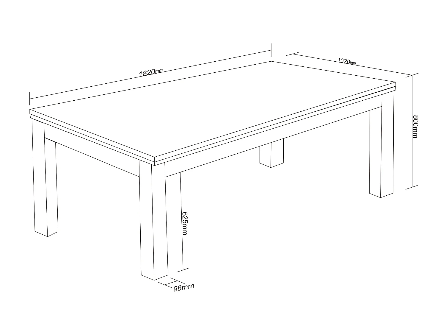 Sort transformerbar bord - Billard & Bordtennis - L182 x l102 x H80 cm - SOUSA