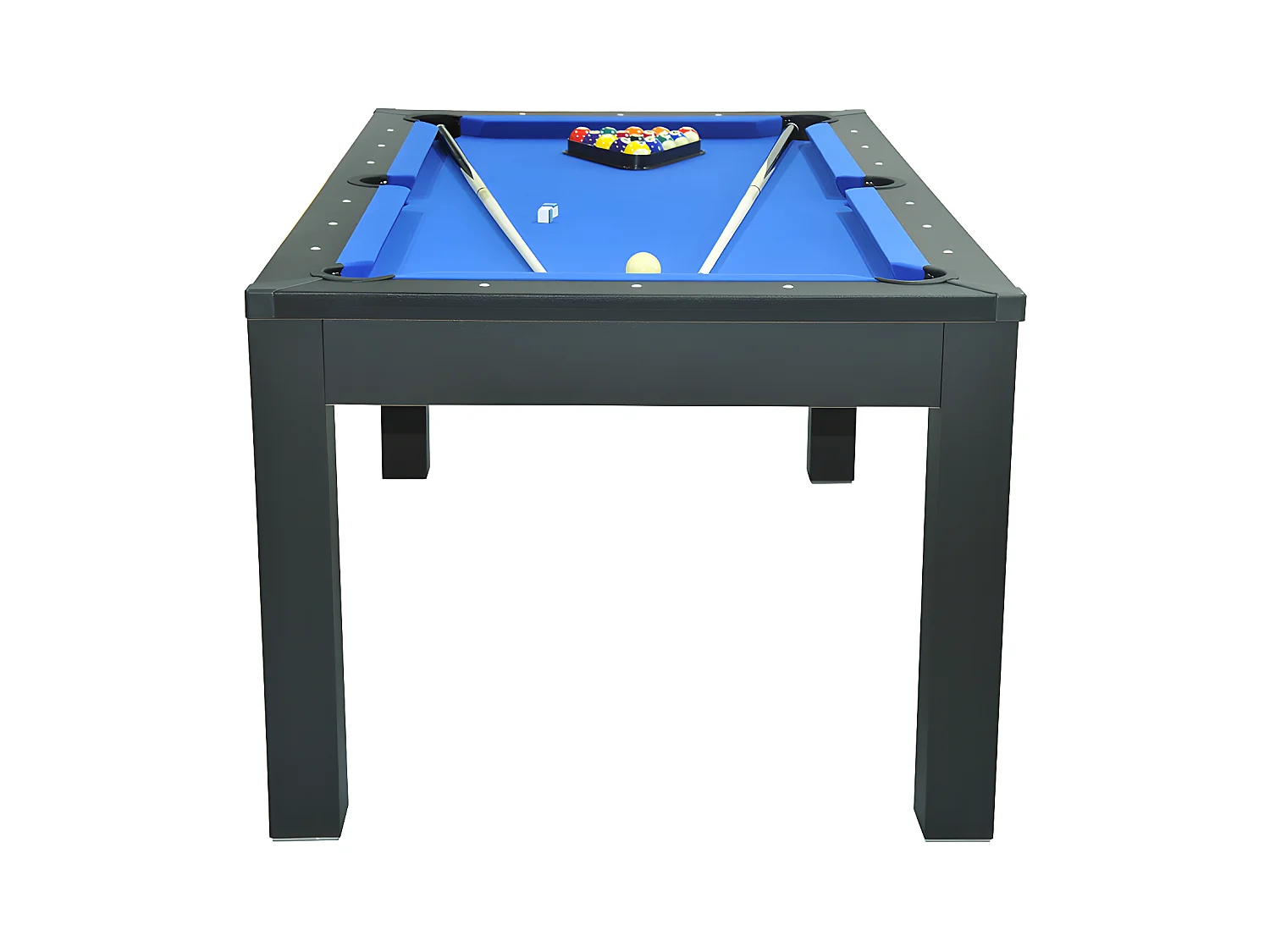 Table transformable noire - Billard & Ping-pong - L182 x l102 x H80 cm - SOUSA