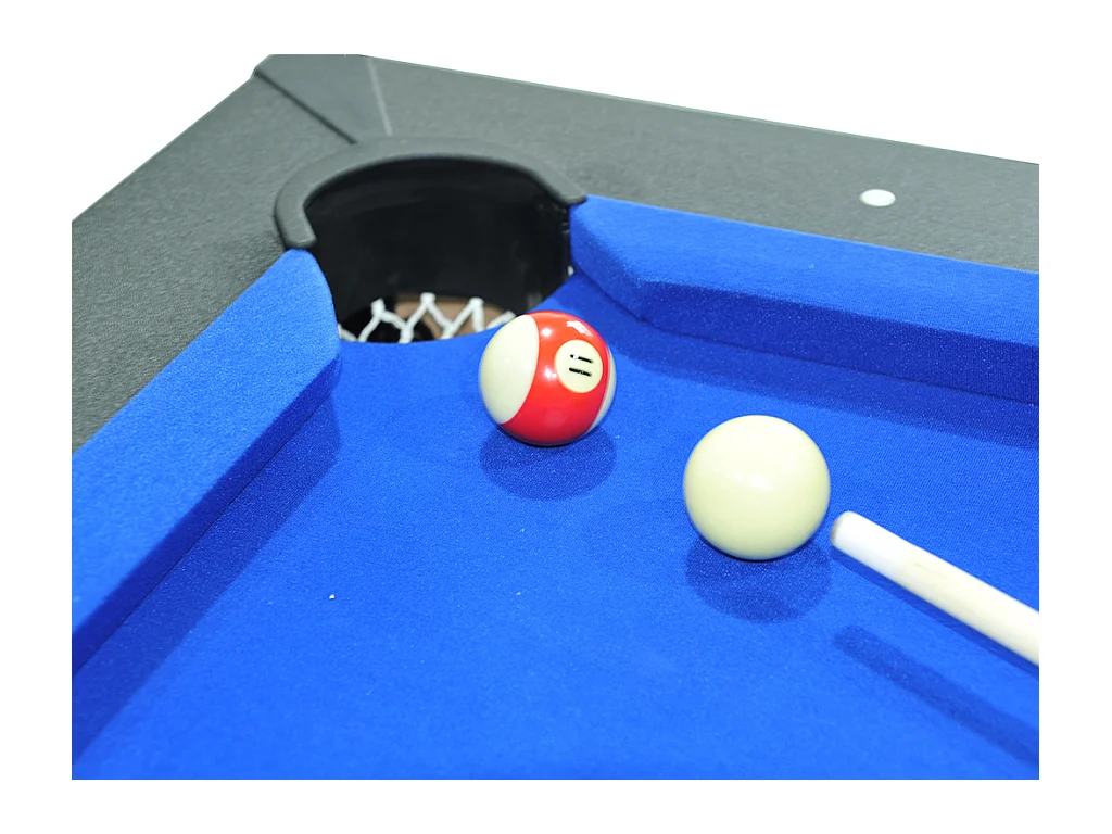 Table transformable noire - Billard & Ping-pong - L182 x l102 x H80 cm - SOUSA