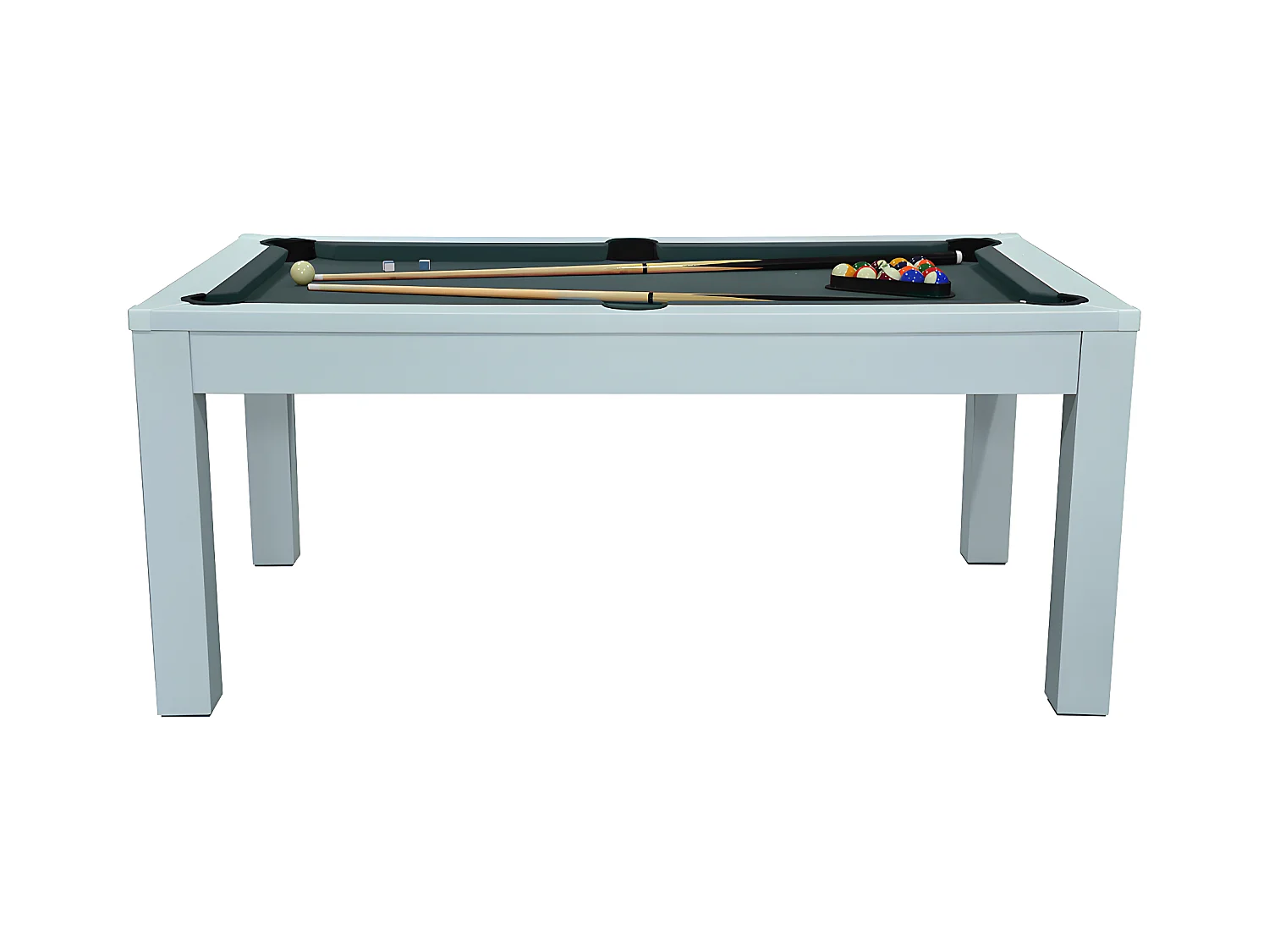 Table transformable blanche - Billard & Ping-pong - L182 x l102 x H80 cm - HENK