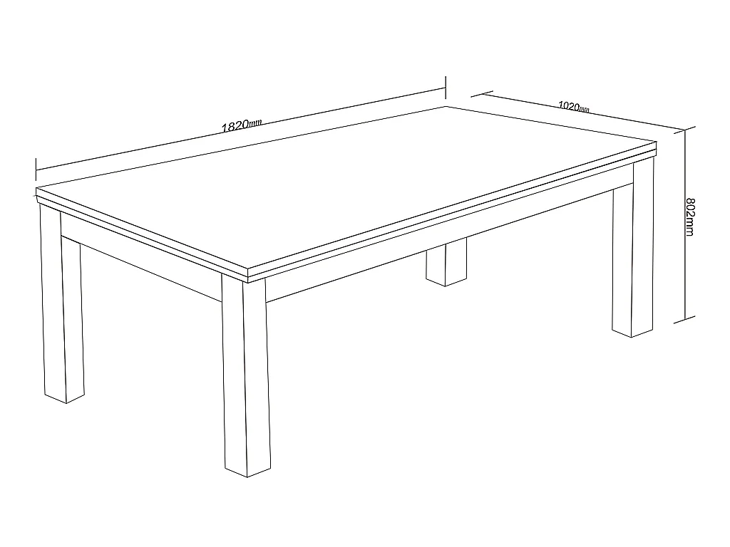 Multifunktionstisch - Billard & Tischtennis - 182 x 102 x 80 cm - Weiß - HENK